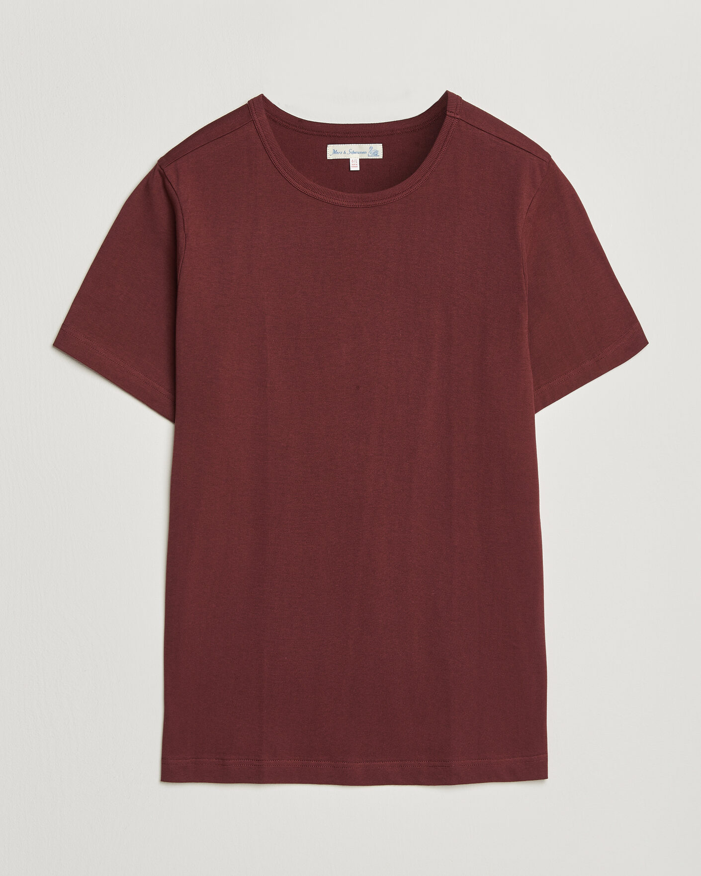 Herr | T-Shirts | Merz b. Schwanen | 1950s Classic Loopwheeled T-shirt Burgundy