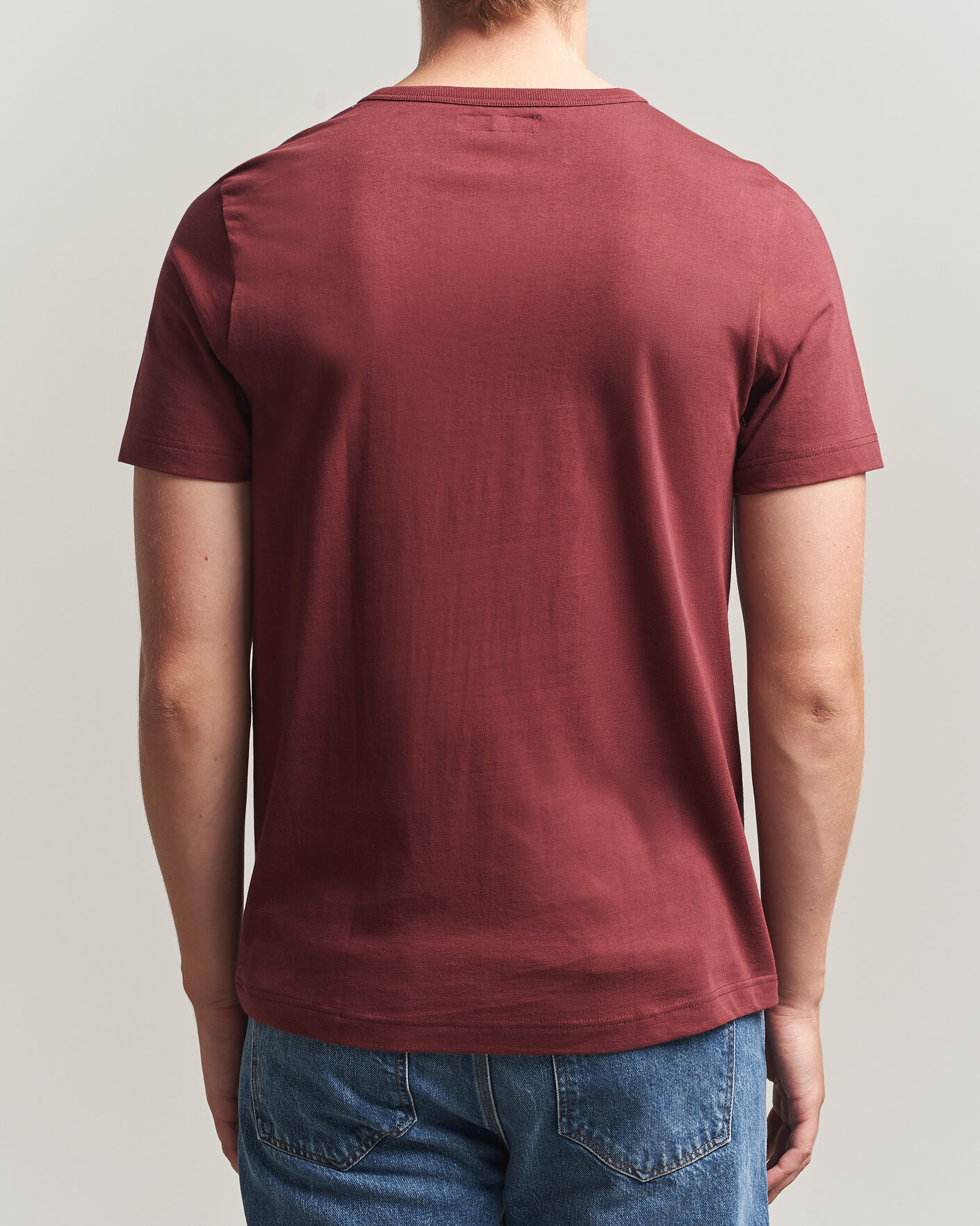 Herr | T-Shirts | Merz b. Schwanen | 1950s Classic Loopwheeled T-shirt Burgundy
