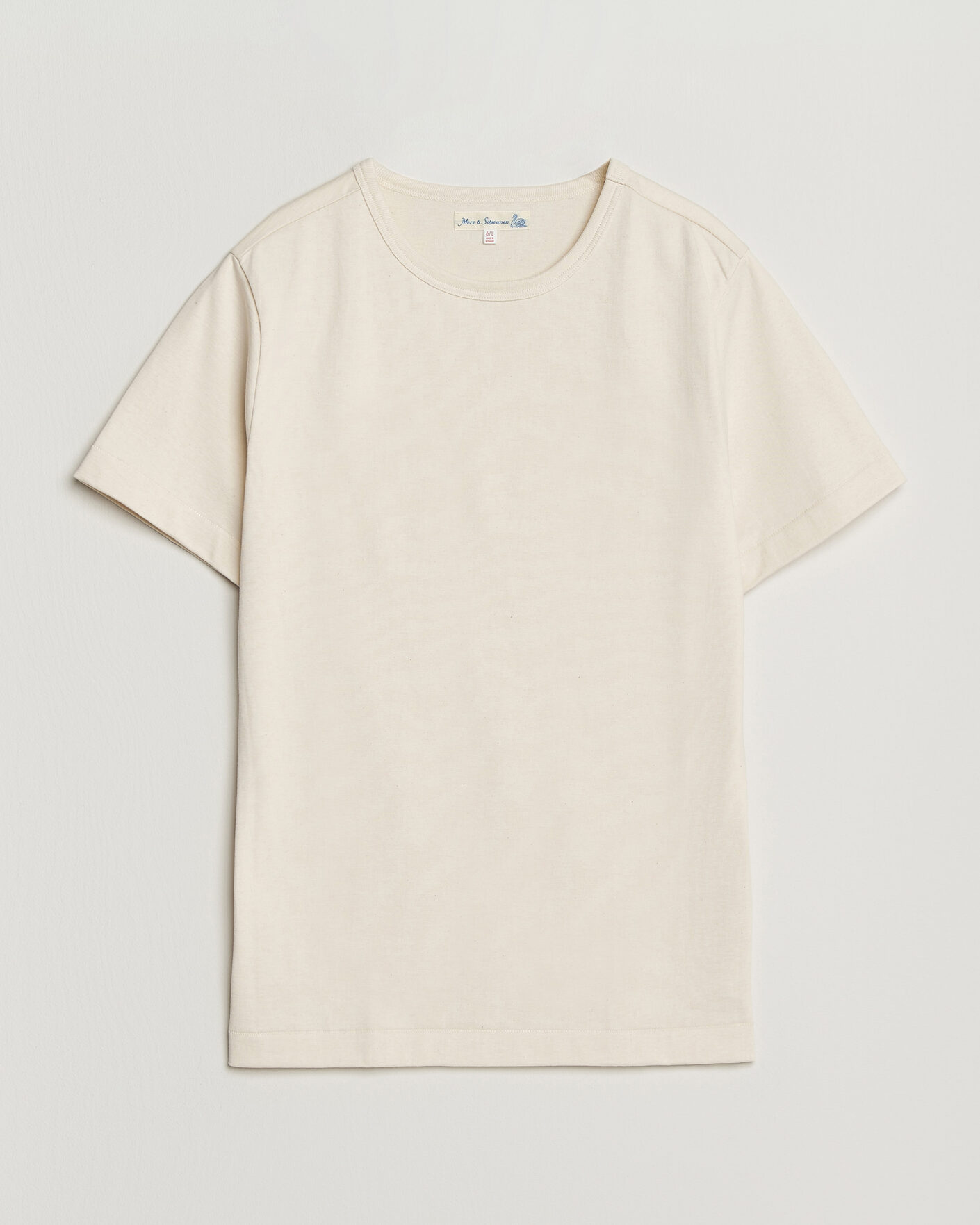 Herr | T-Shirts | Merz b. Schwanen | Classic Fit Loopwheeled T-Shirt Nature