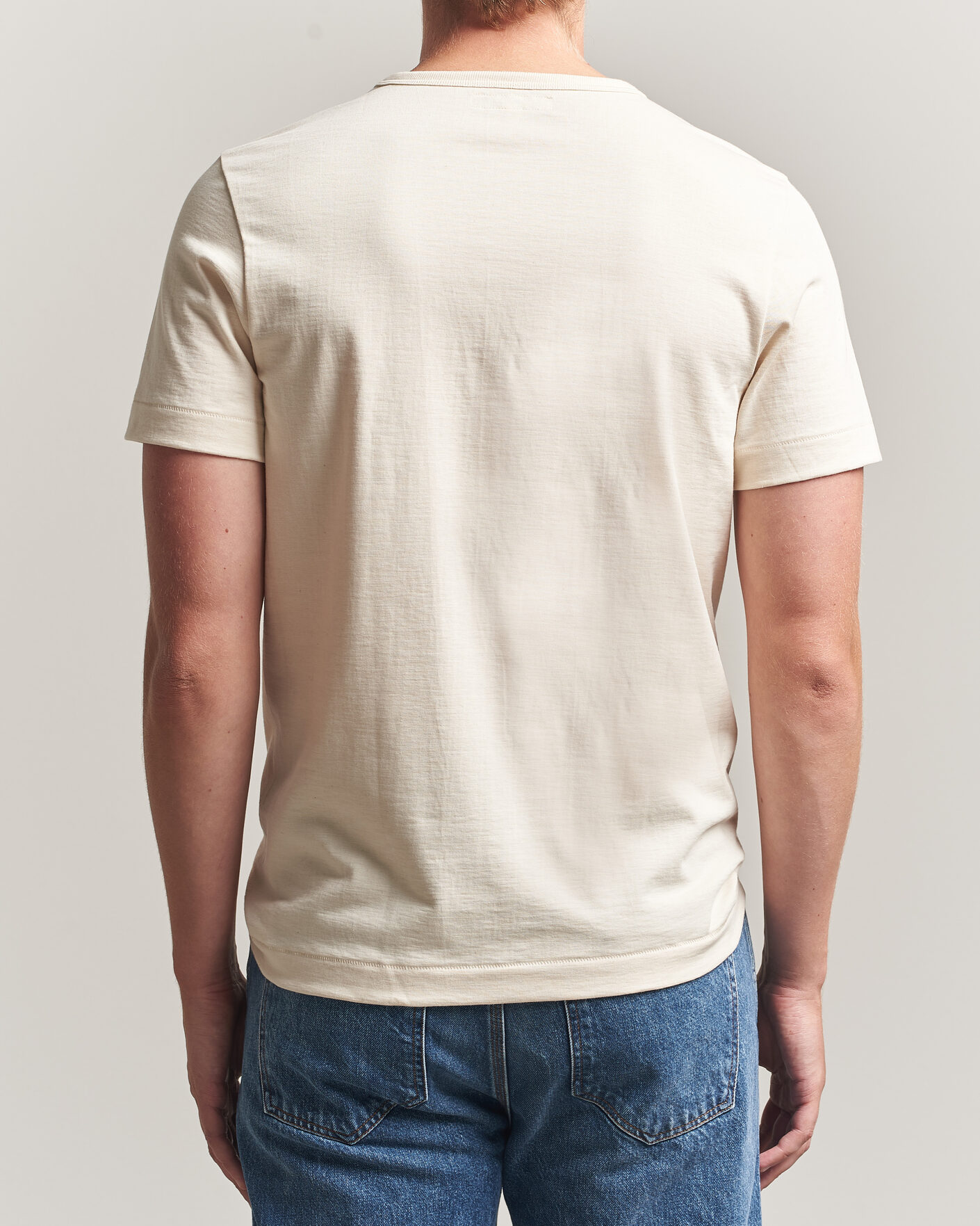 Herr | T-Shirts | Merz b. Schwanen | Classic Fit Loopwheeled T-Shirt Nature
