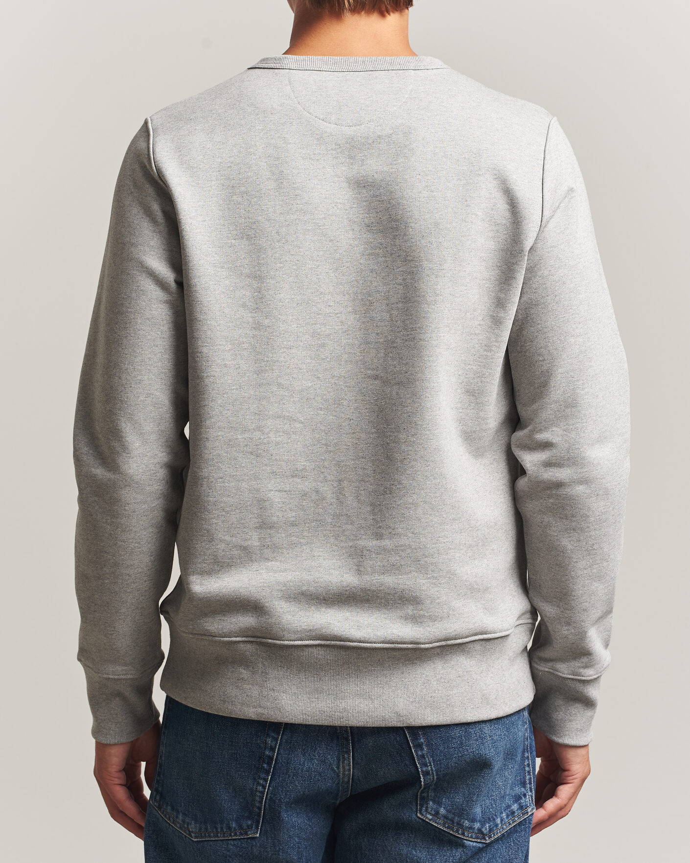 Herr | Tröjor | Merz b. Schwanen | Classic Fit Loopwheeled Heavyweight Sweatshirt Grey Melange