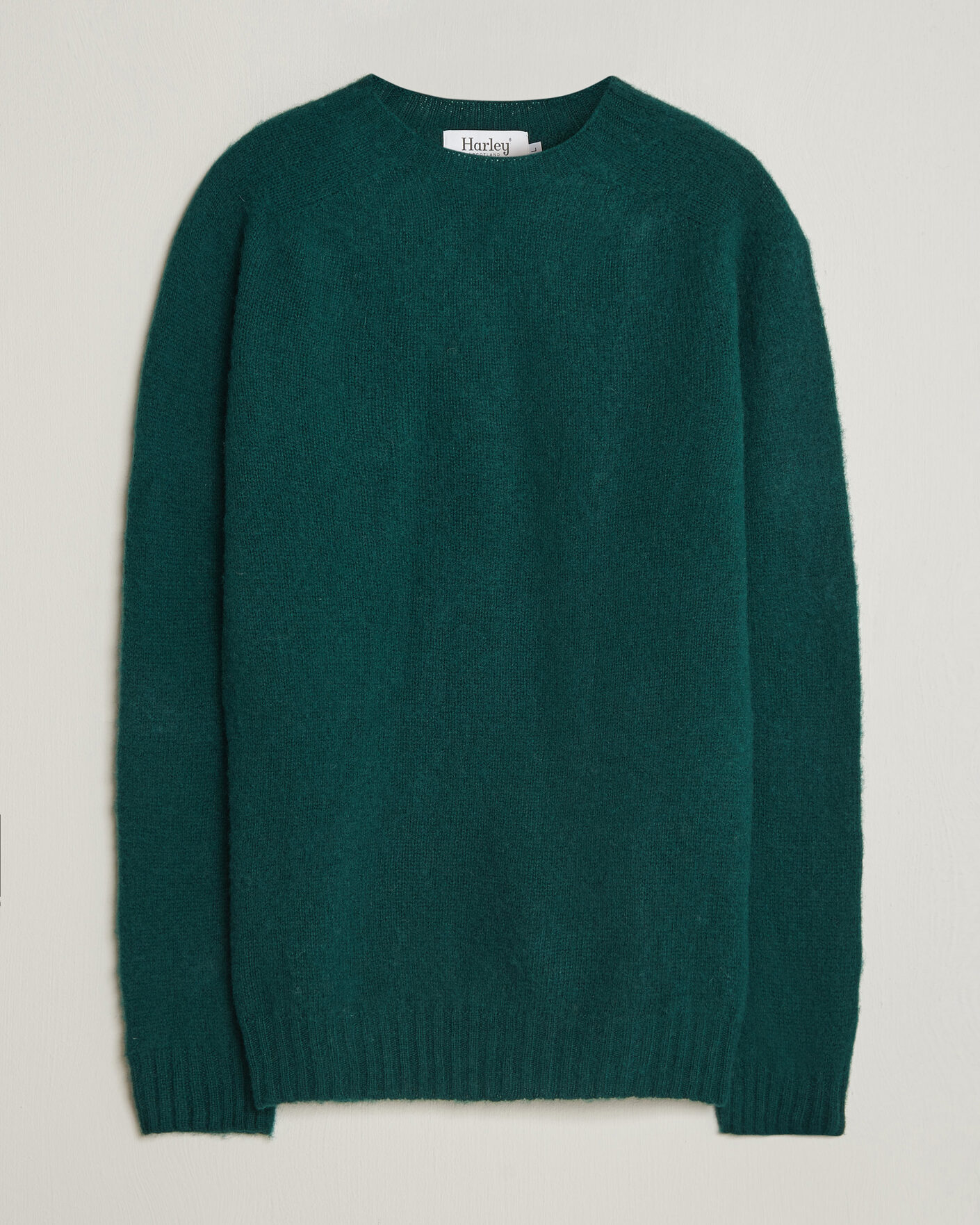 Herr | Tröjor | Harley Of Scotland | Brushed Supersoft Lambswool Crewneck Tartan