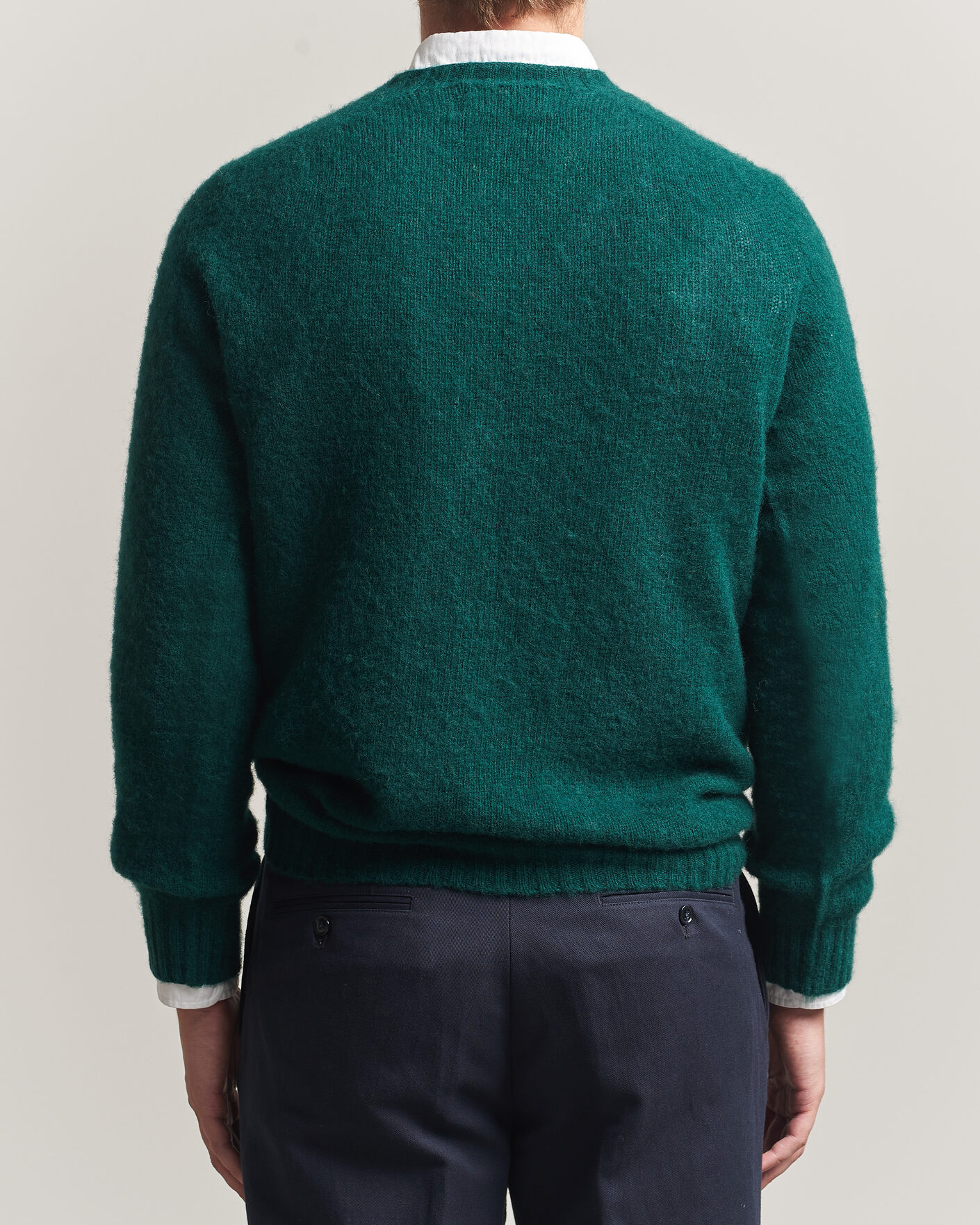Herr | Tröjor | Harley Of Scotland | Brushed Supersoft Lambswool Crewneck Tartan