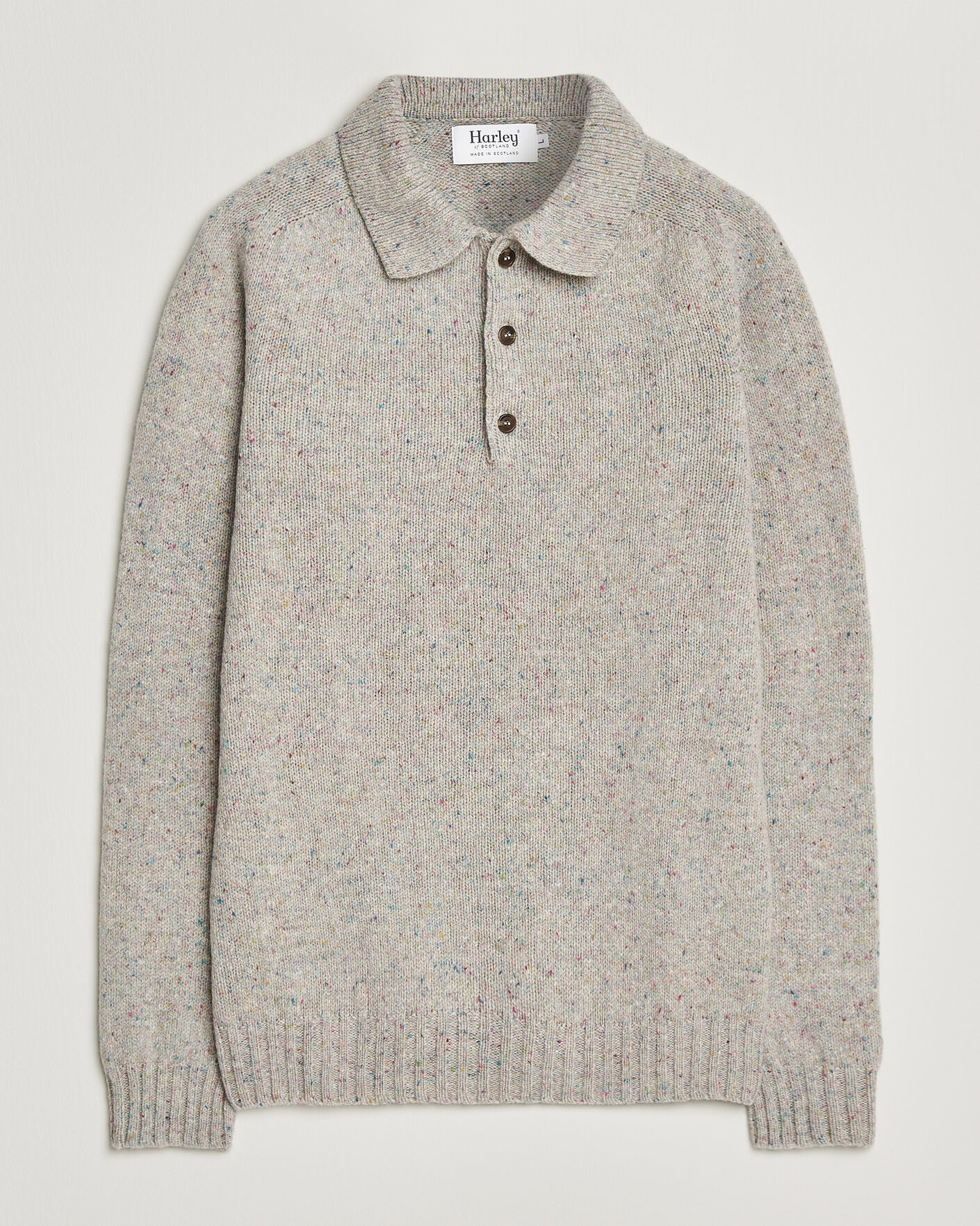 Herr | Tröjor | Harley Of Scotland | Donegal Wool Polo Machair