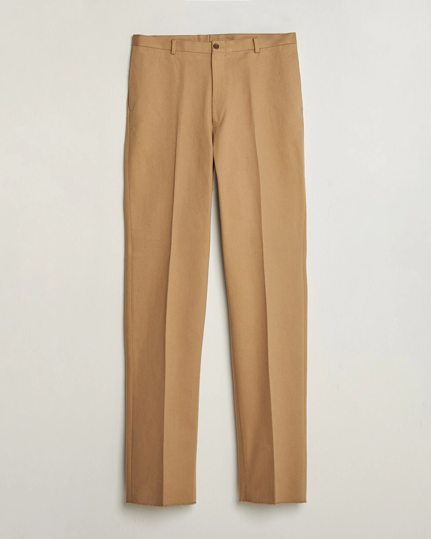 Herr | Byxor | Kamakura Shirts | Brushed Cotton Twill Ivy Trousers Beige