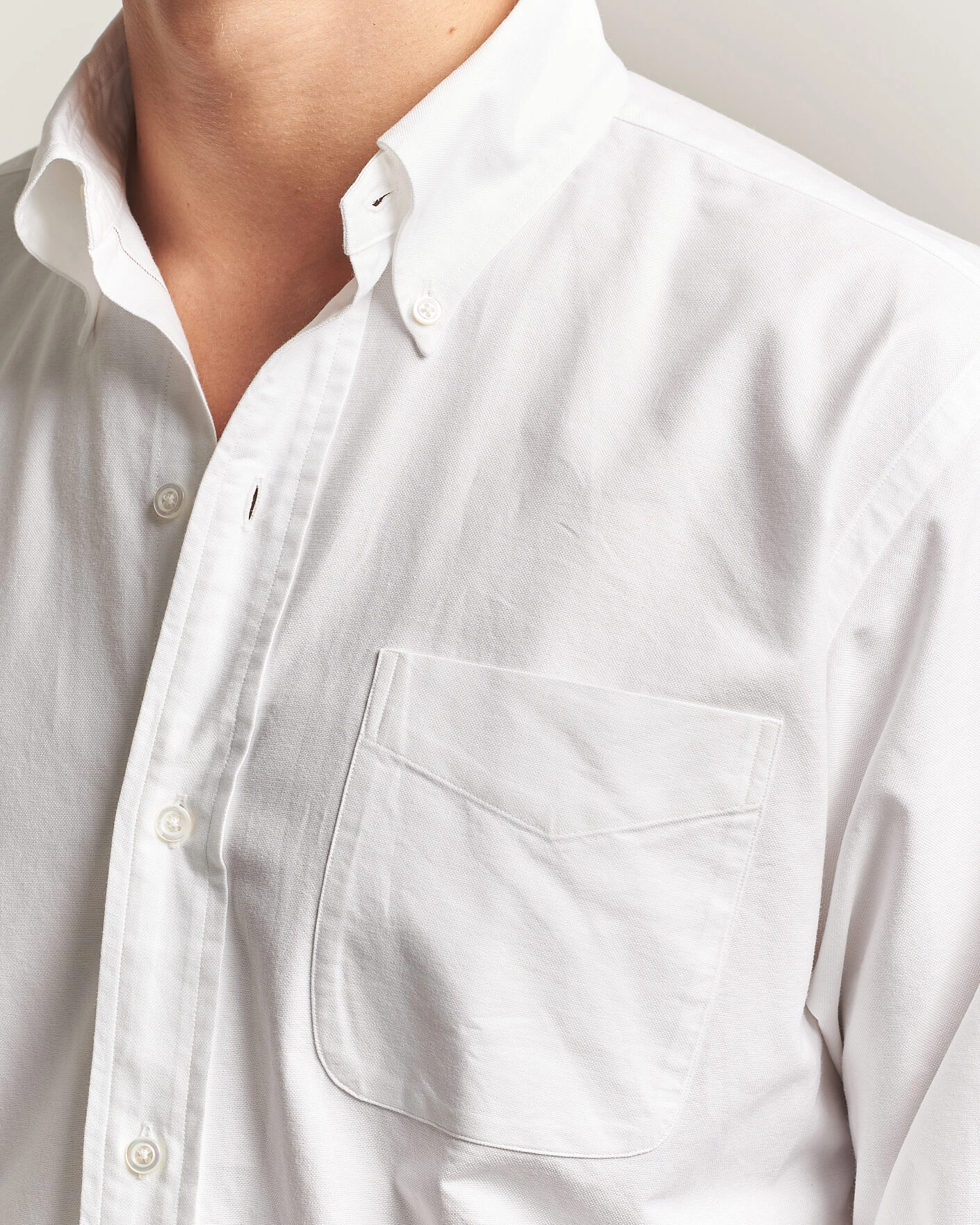 Herr | Skjortor | Kamakura Shirts | Ametora Japanese Oxford BD Shirt White