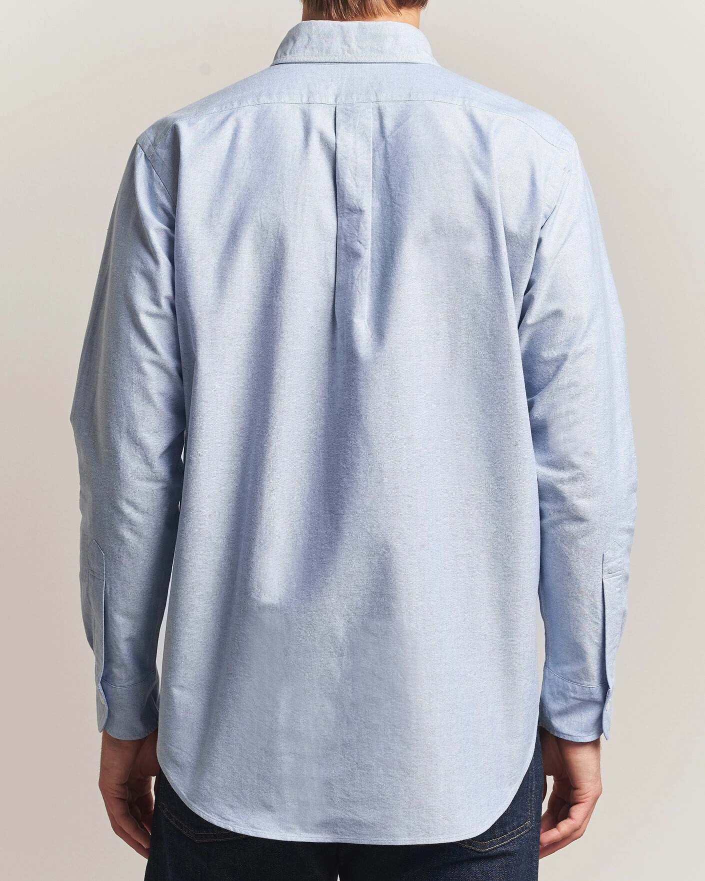 Herr | Skjortor | Kamakura Shirts | Ametora Japanese Oxford BD Shirt Light Blue