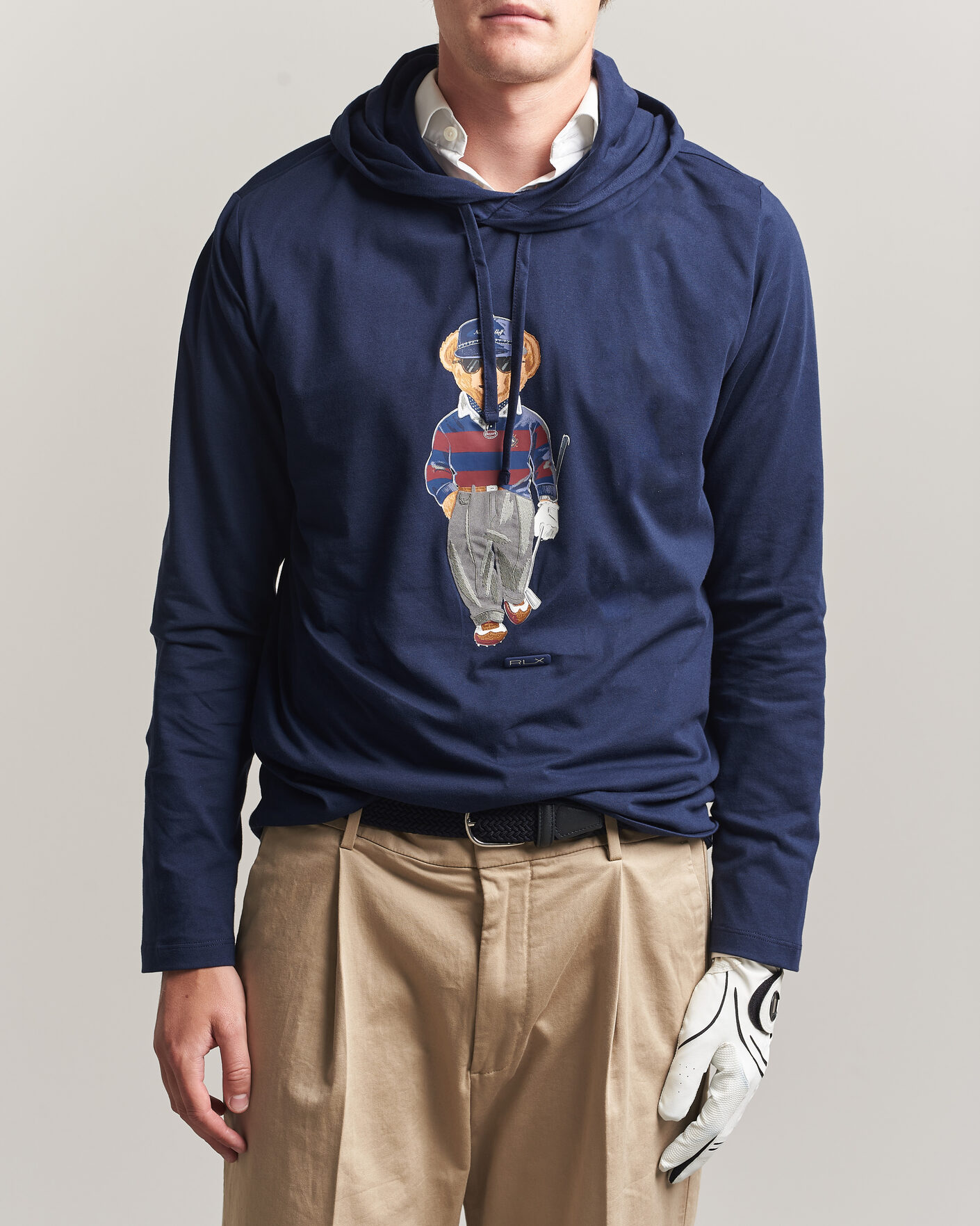 Herr | Tröjor | RLX Ralph Lauren | Bear Hoodie Refined Navy