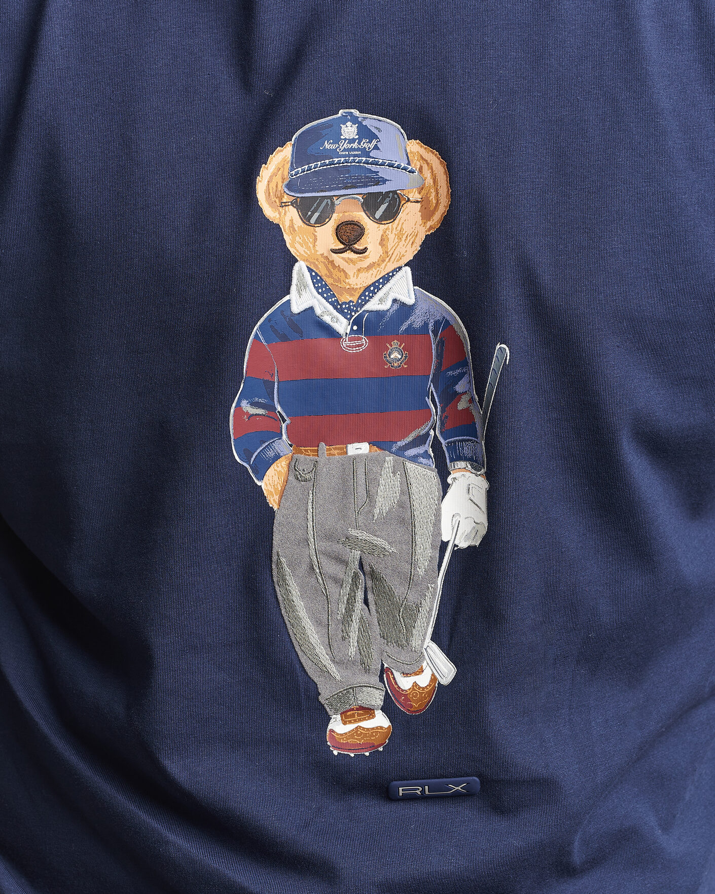 Herr | Tröjor | RLX Ralph Lauren | Bear Hoodie Refined Navy