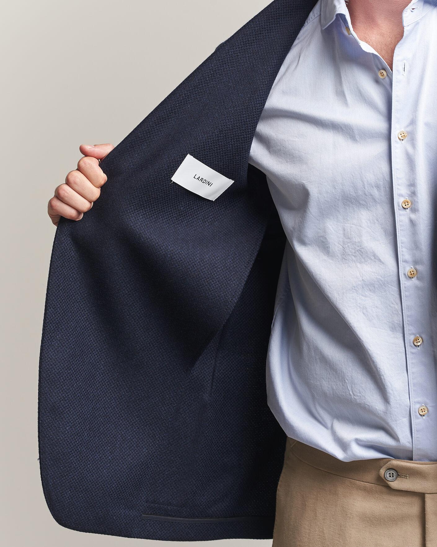 Herr | Kavajer | Lardini | Wool/Cashmere Blazer Navy