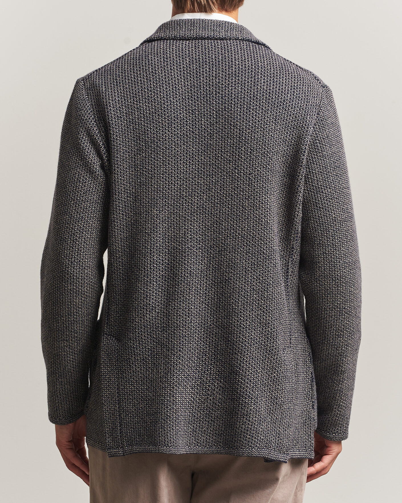 Herr | Kavajer | Lardini | Structured Cashmere Blazer Navy