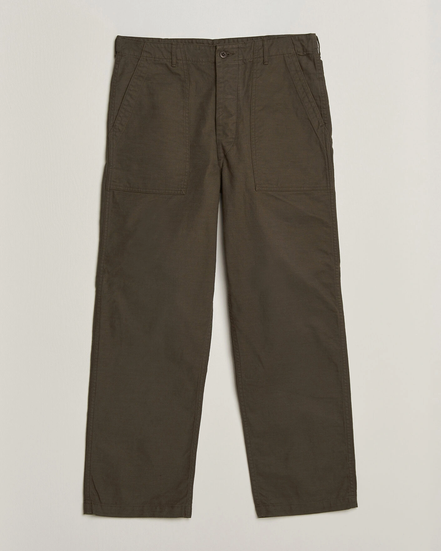 Herr | Byxor | orSlow | Regular Fit Original Sateen Fatigue Pants Coffee Brown