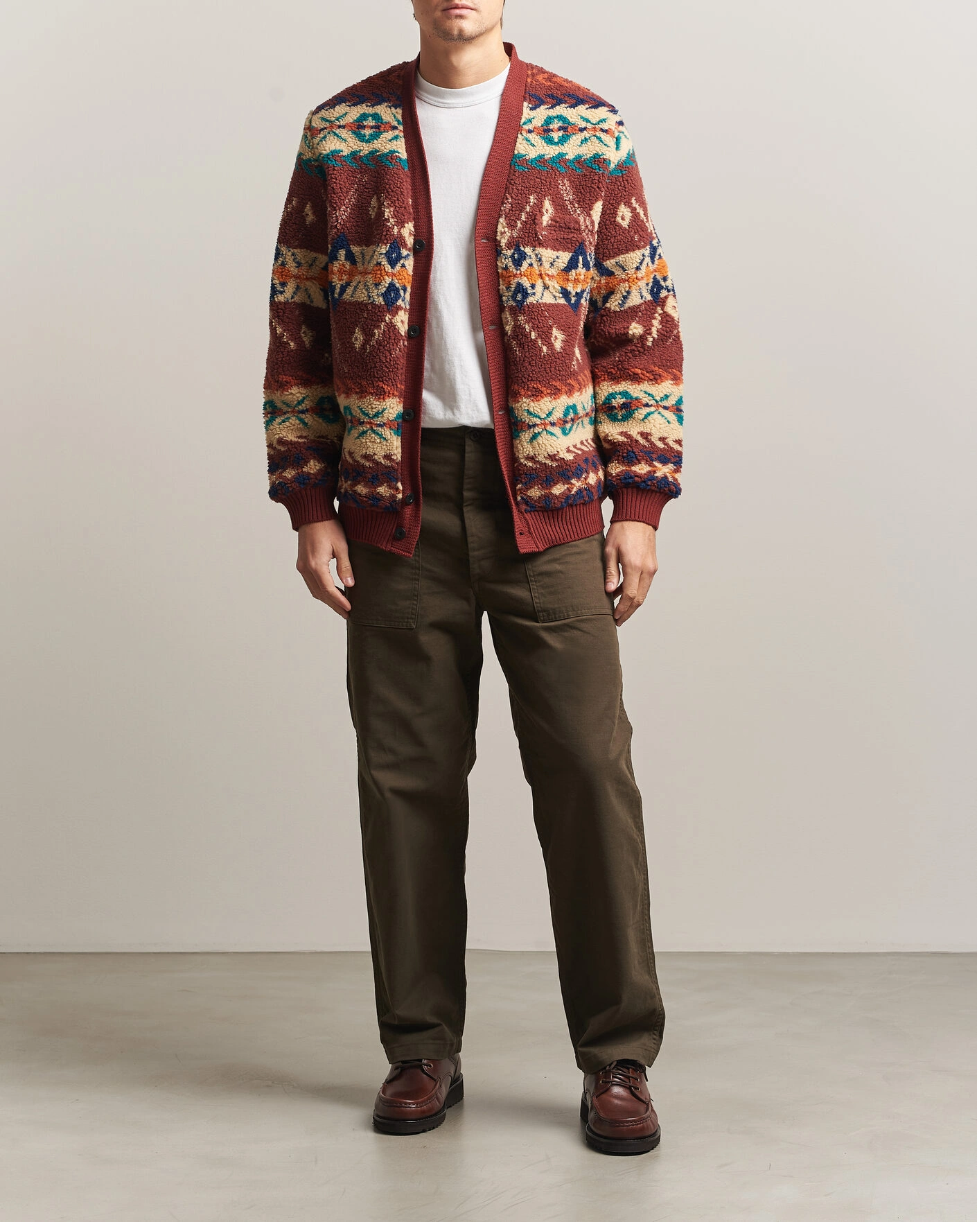 Herr | Byxor | orSlow | Regular Fit Original Sateen Fatigue Pants Coffee Brown