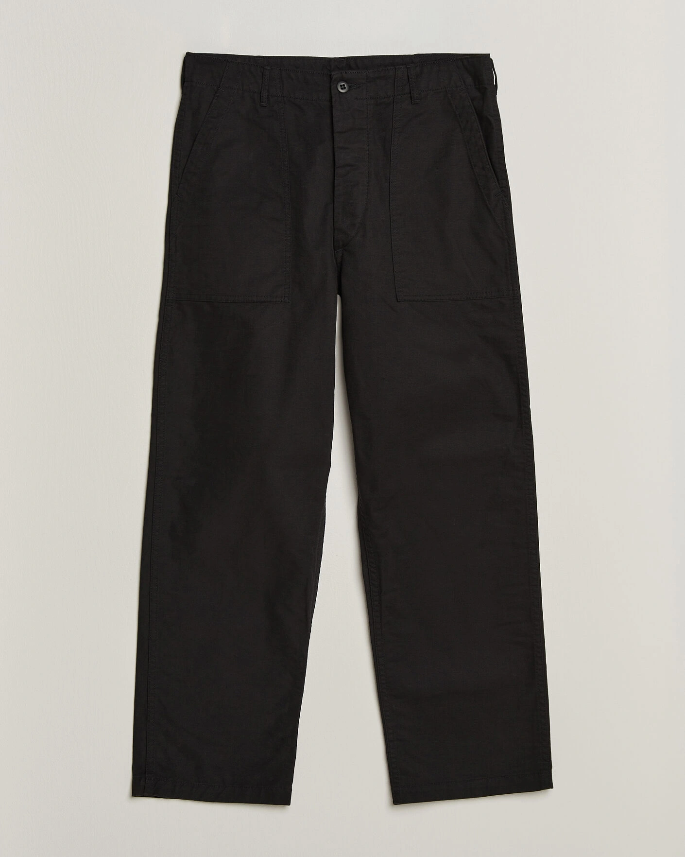 Herr | Byxor | orSlow | Regular Fit Original Sateen Fatigue Pants Black
