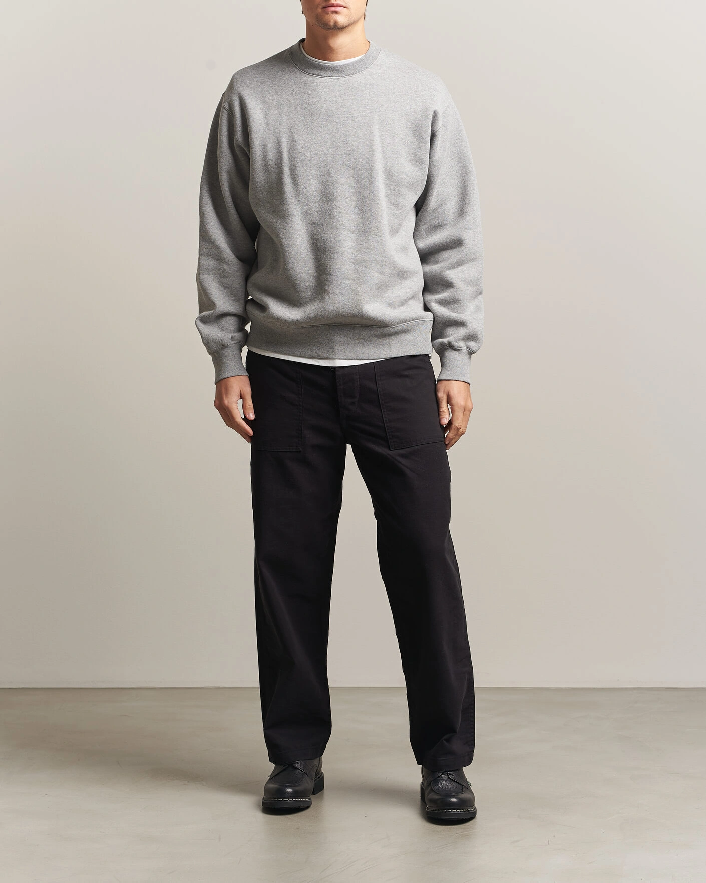 Herr | Byxor | orSlow | Regular Fit Original Sateen Fatigue Pants Black