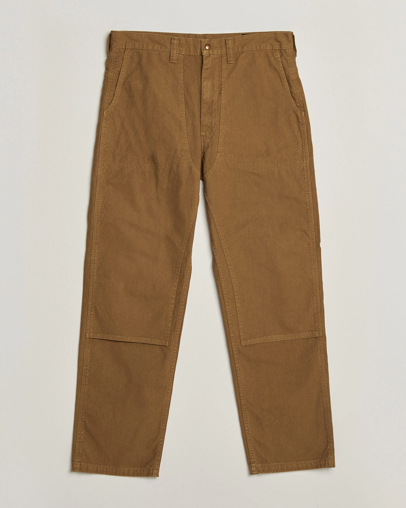 Herr | Byxor | orSlow | Double Knee Work Trousers Brown