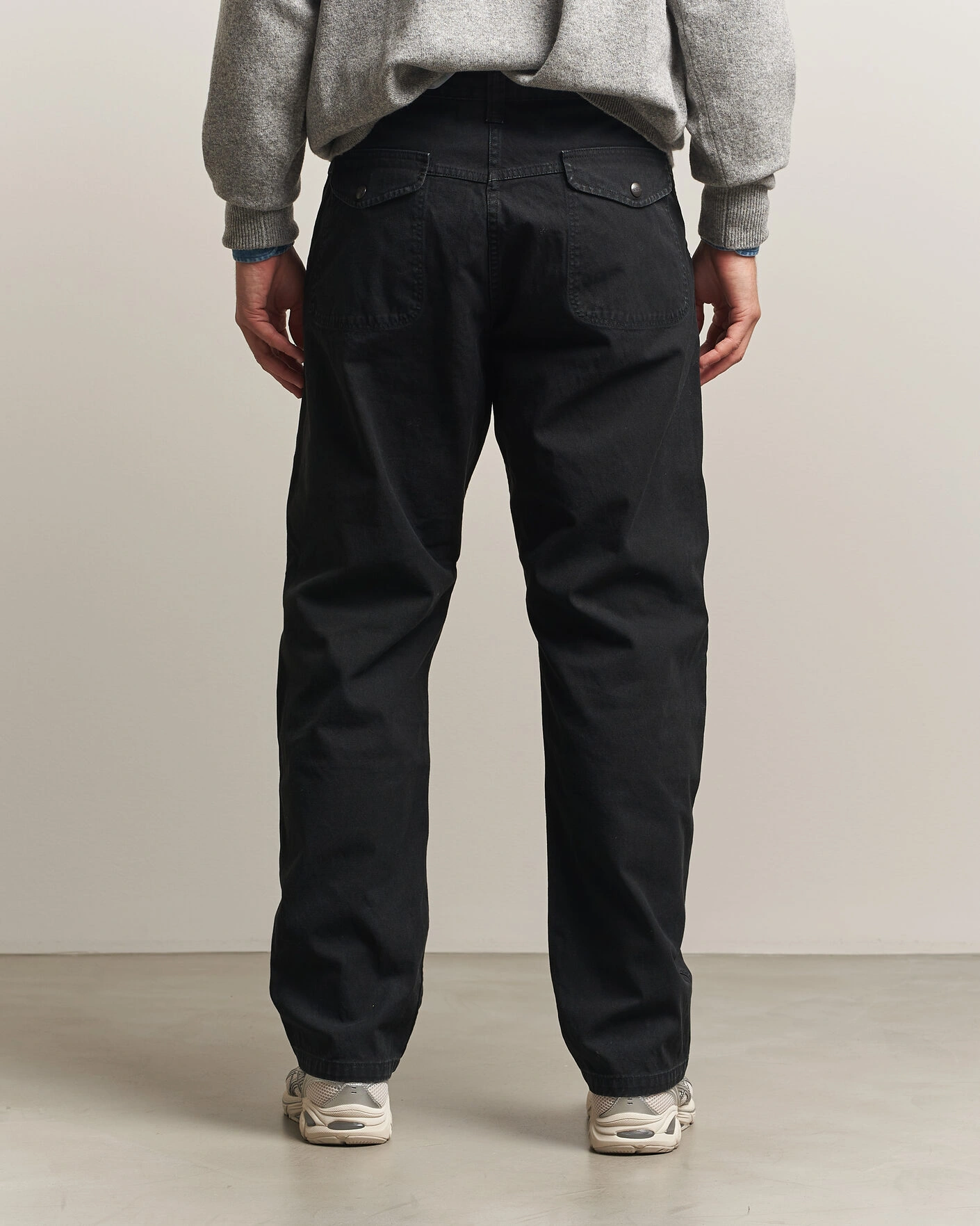 Herr | Byxor | orSlow | Double Knee Work Trousers Black
