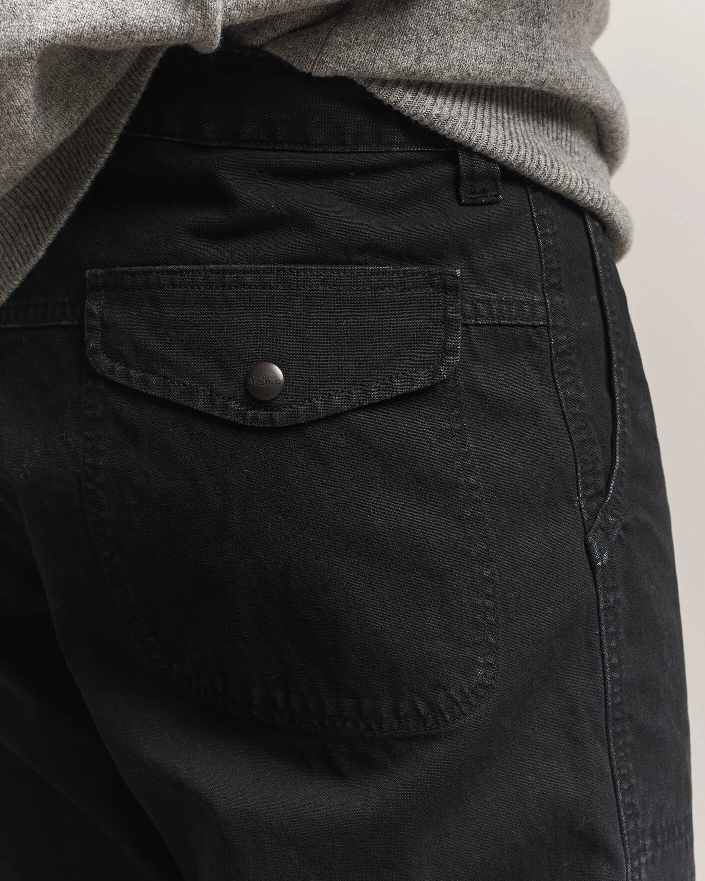 Herr | Byxor | orSlow | Double Knee Work Trousers Black