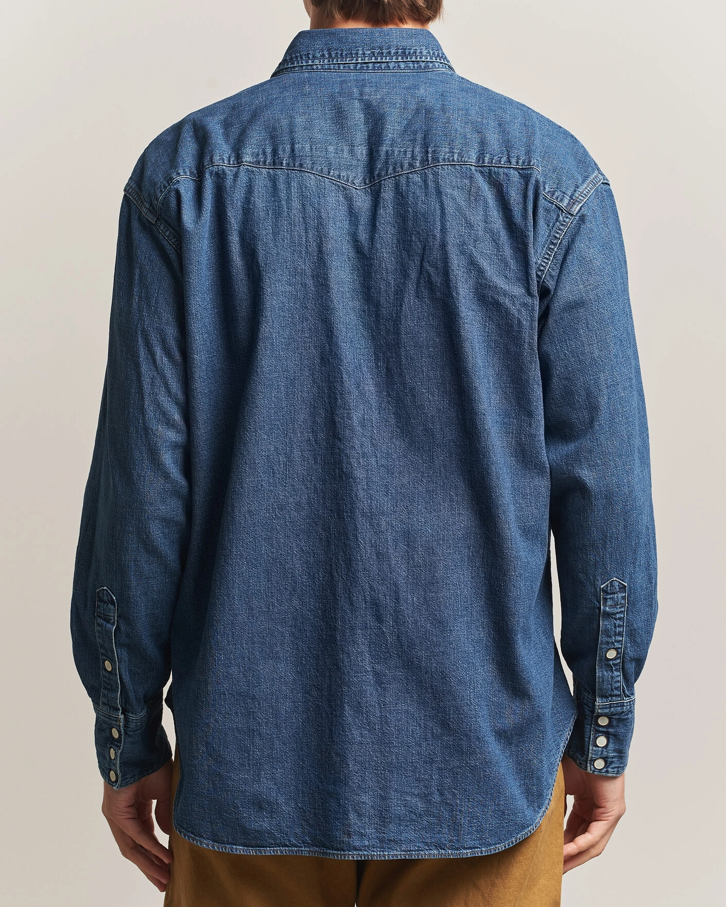 Herr | Skjortor | orSlow | Denim Western Shirt Vintage Indigo