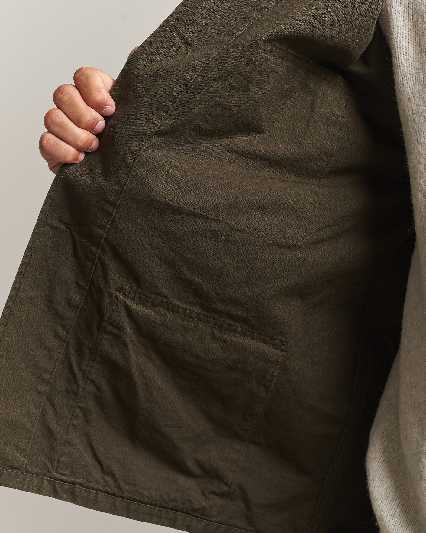 Herr | Jackor | orSlow | B.D.U. Stone Washed Jacket Coffee Brown