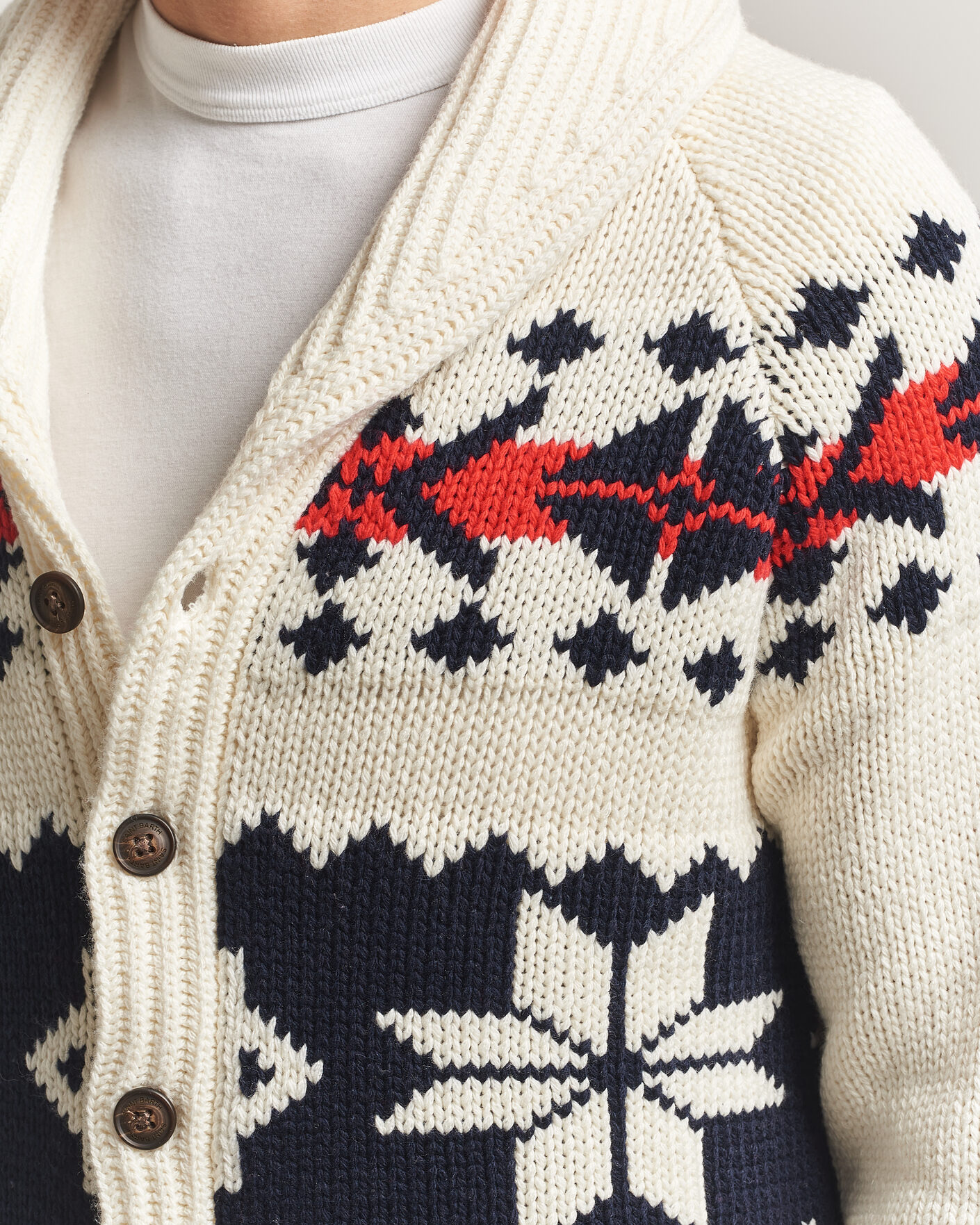Herr | Tröjor | MC2 Saint Barth | Archer Cardigan Nordic Aztec