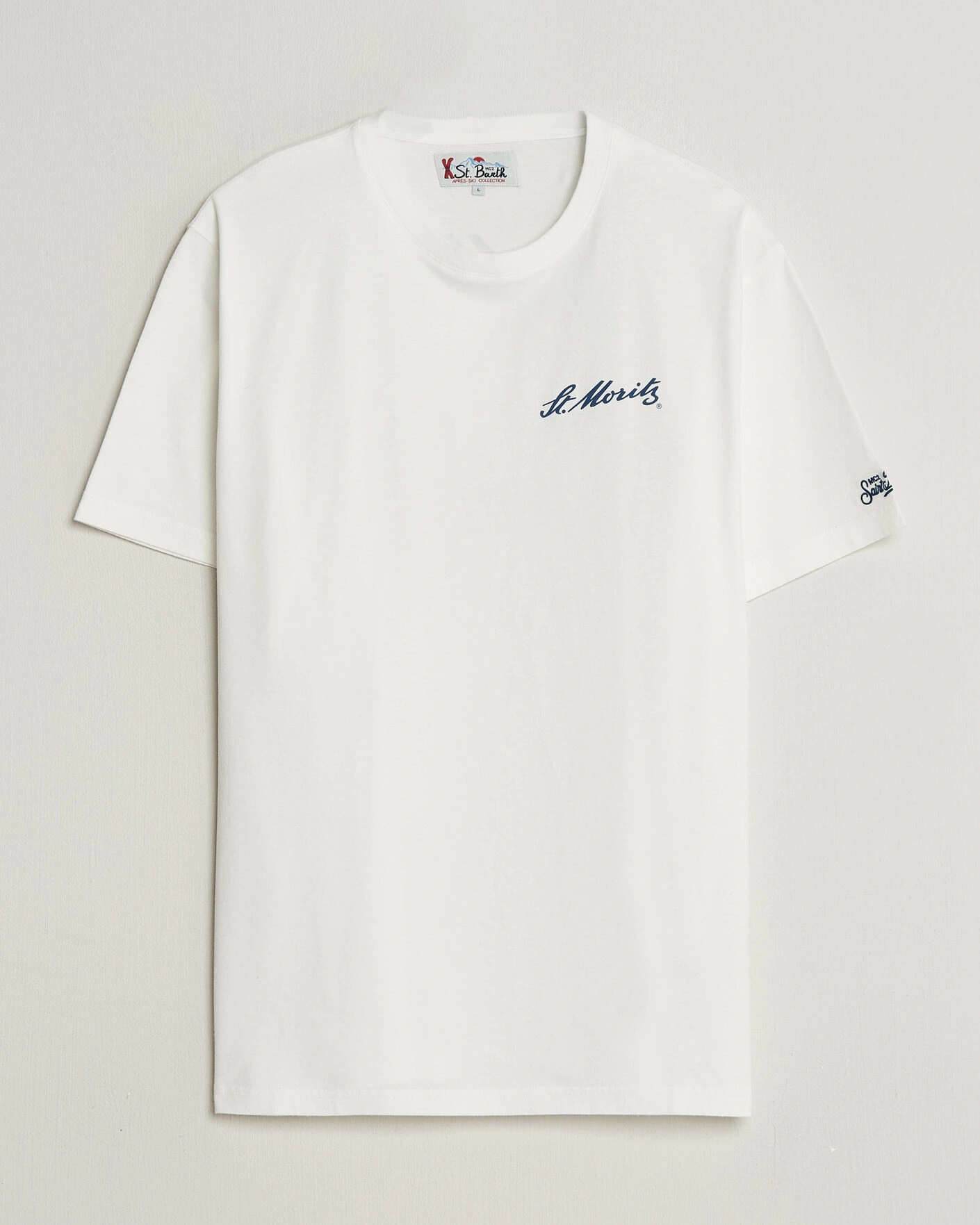 Herr | T-Shirts | MC2 Saint Barth | Back Printed Cotton T-Shirt St Moritz Racing