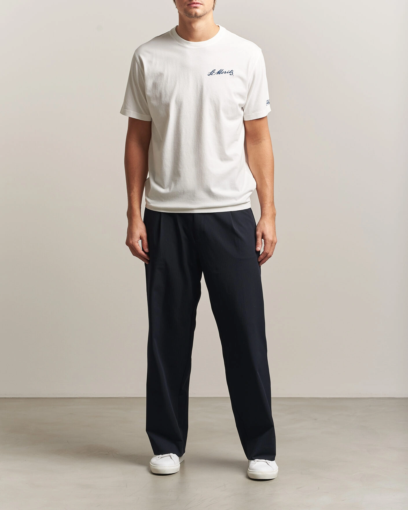 Herr | T-Shirts | MC2 Saint Barth | Back Printed Cotton T-Shirt St Moritz Racing