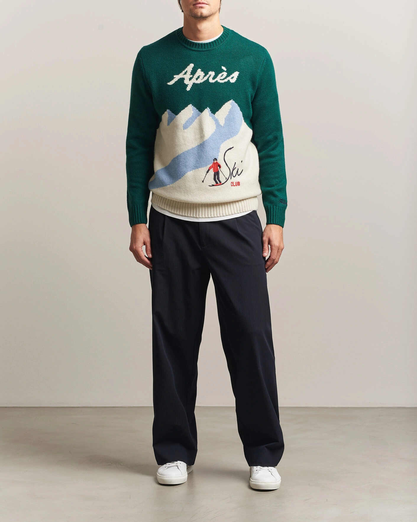 Herr | Tröjor | MC2 Saint Barth | Bombardino Printed Sweater Apres Ski Club