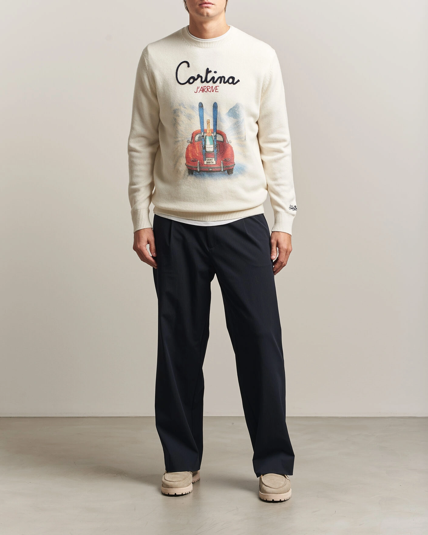 Herr | Tröjor | MC2 Saint Barth | Heron Printed Sweater Cortina