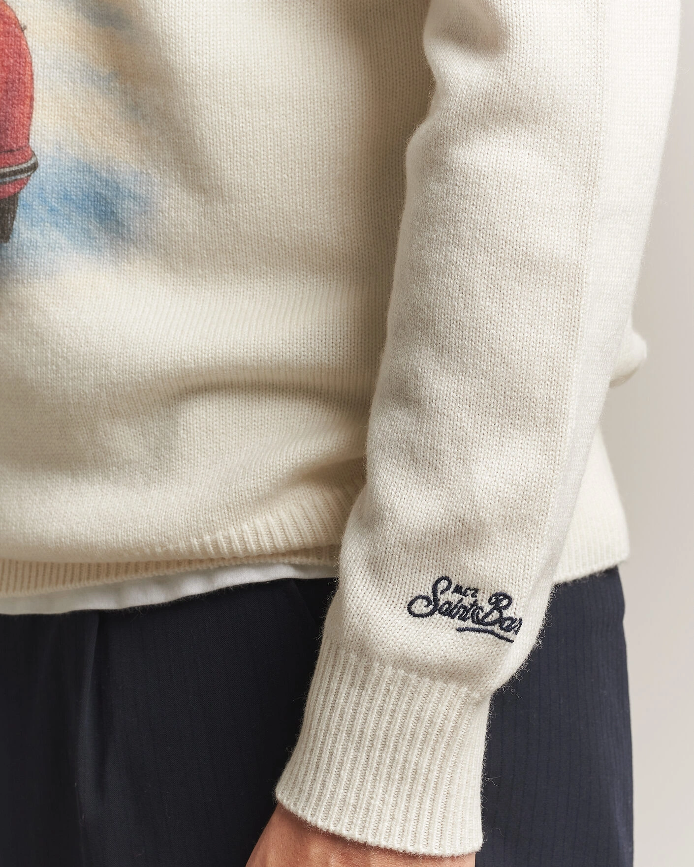 Herr | Tröjor | MC2 Saint Barth | Heron Printed Sweater Cortina