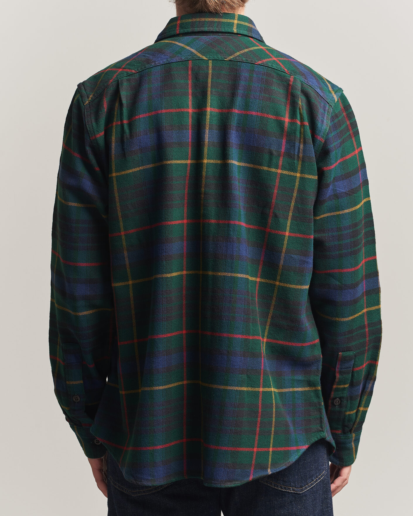 Herr | Skjortor | Filson | Vintage Flannel Work Shirt Green/Navy
