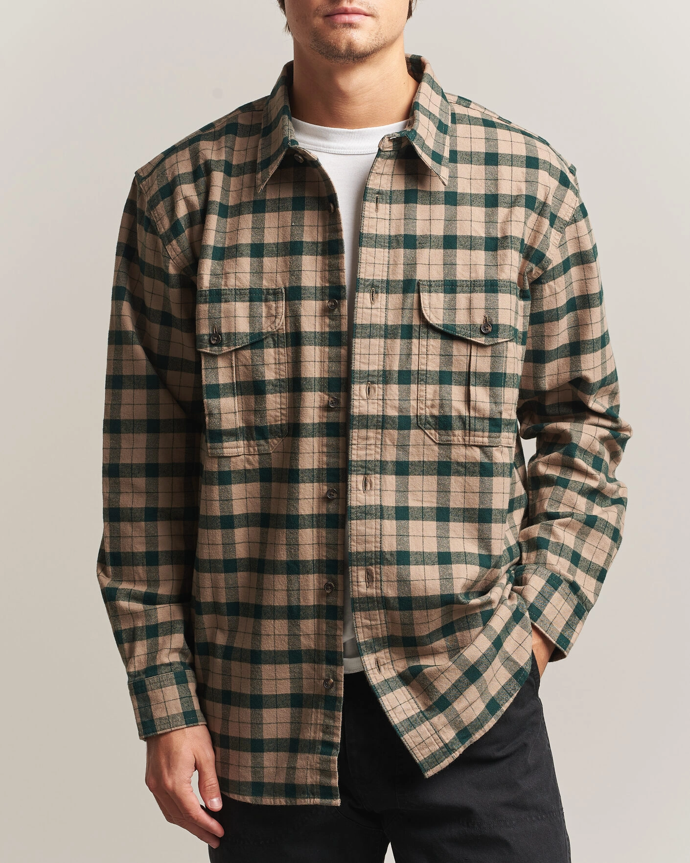 Herr | Skjortor | Filson | Checked Alaskan Guide Shirt Oatmeal