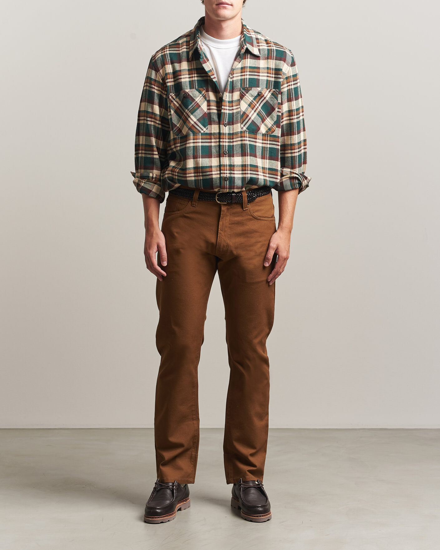 Herr | Skjortor | Filson | The Rangeland Flannel Shirt Green