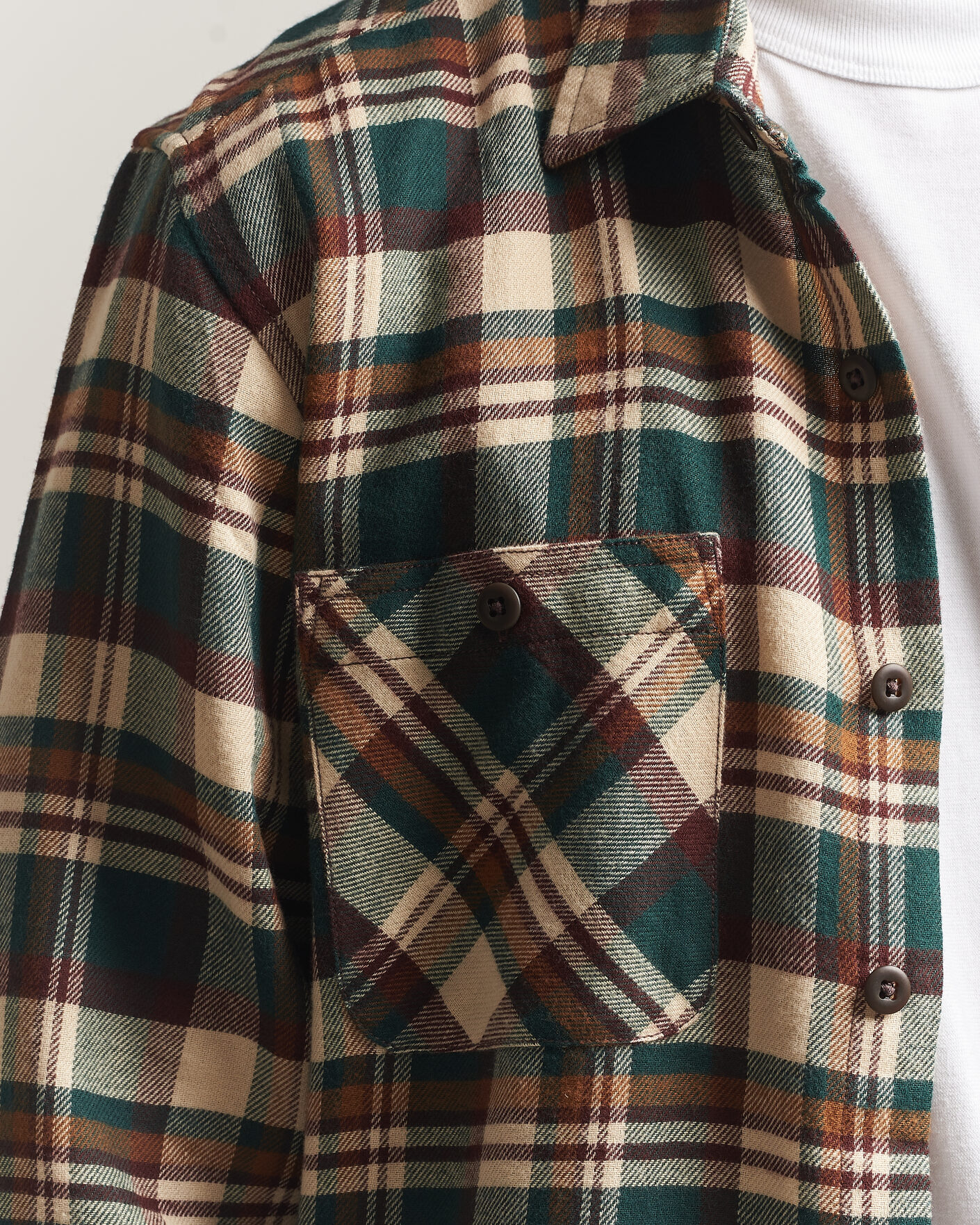 Herr | Skjortor | Filson | The Rangeland Flannel Shirt Green