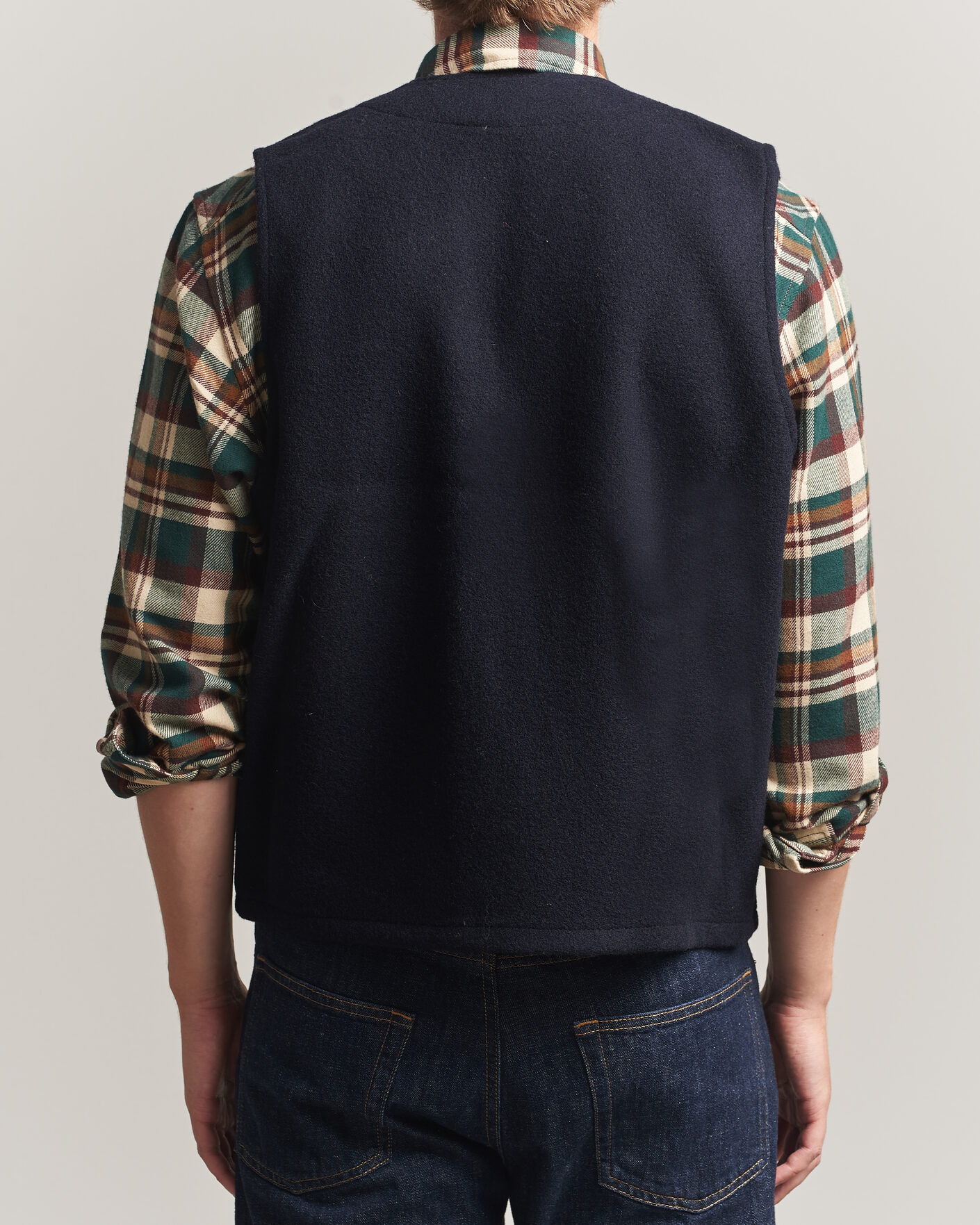 Herr | Västar | Filson | Mackinaw Wool Vest Navy