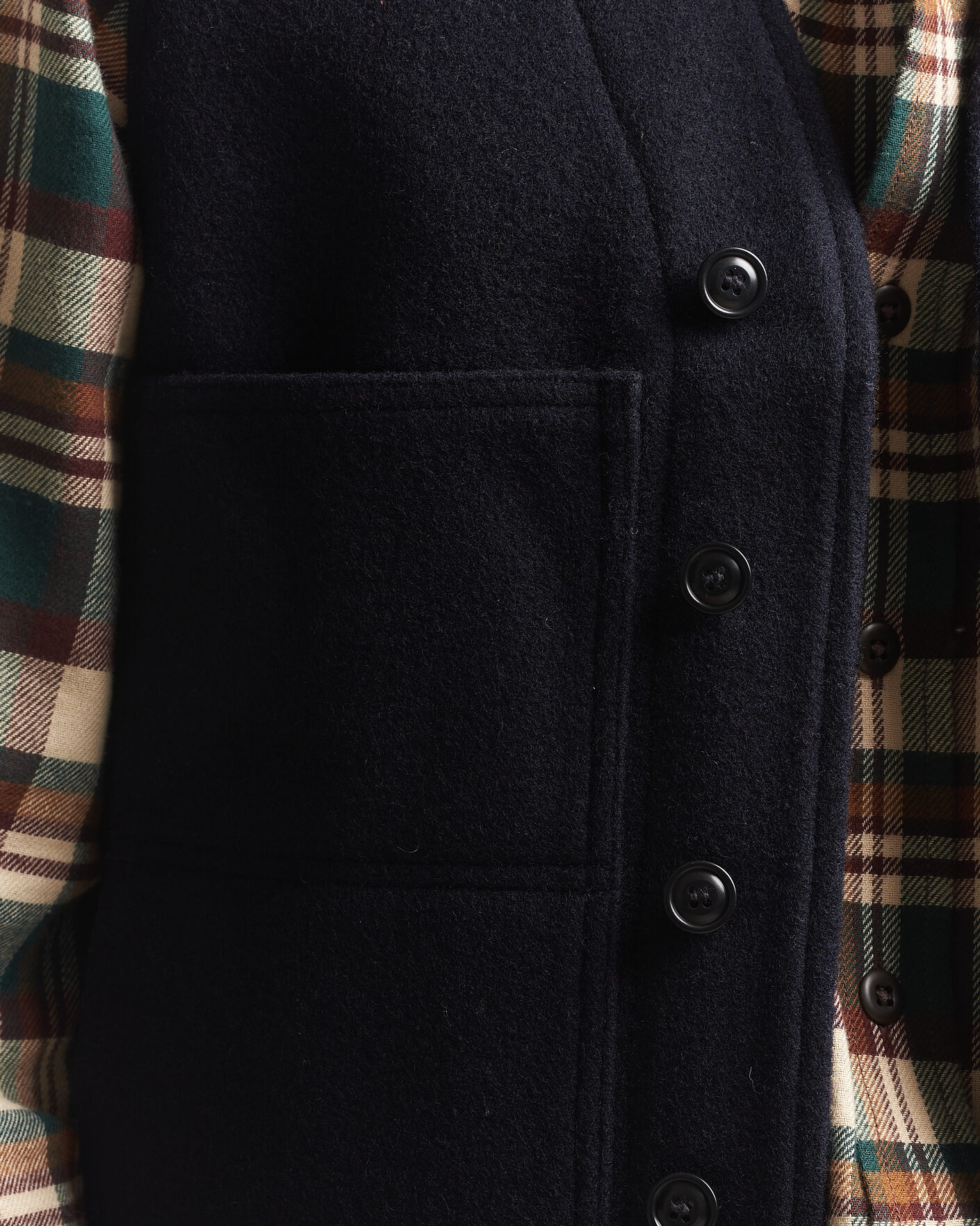 Herr | Västar | Filson | Mackinaw Wool Vest Navy