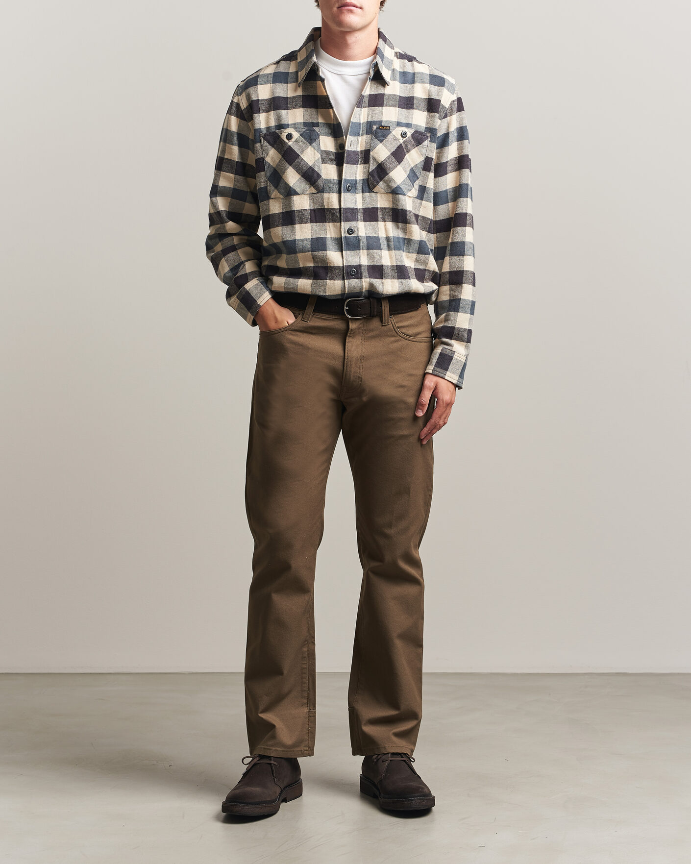 Herr | Byxor | Filson | Dry Tin 5-Pocket Pants Marsh Olive