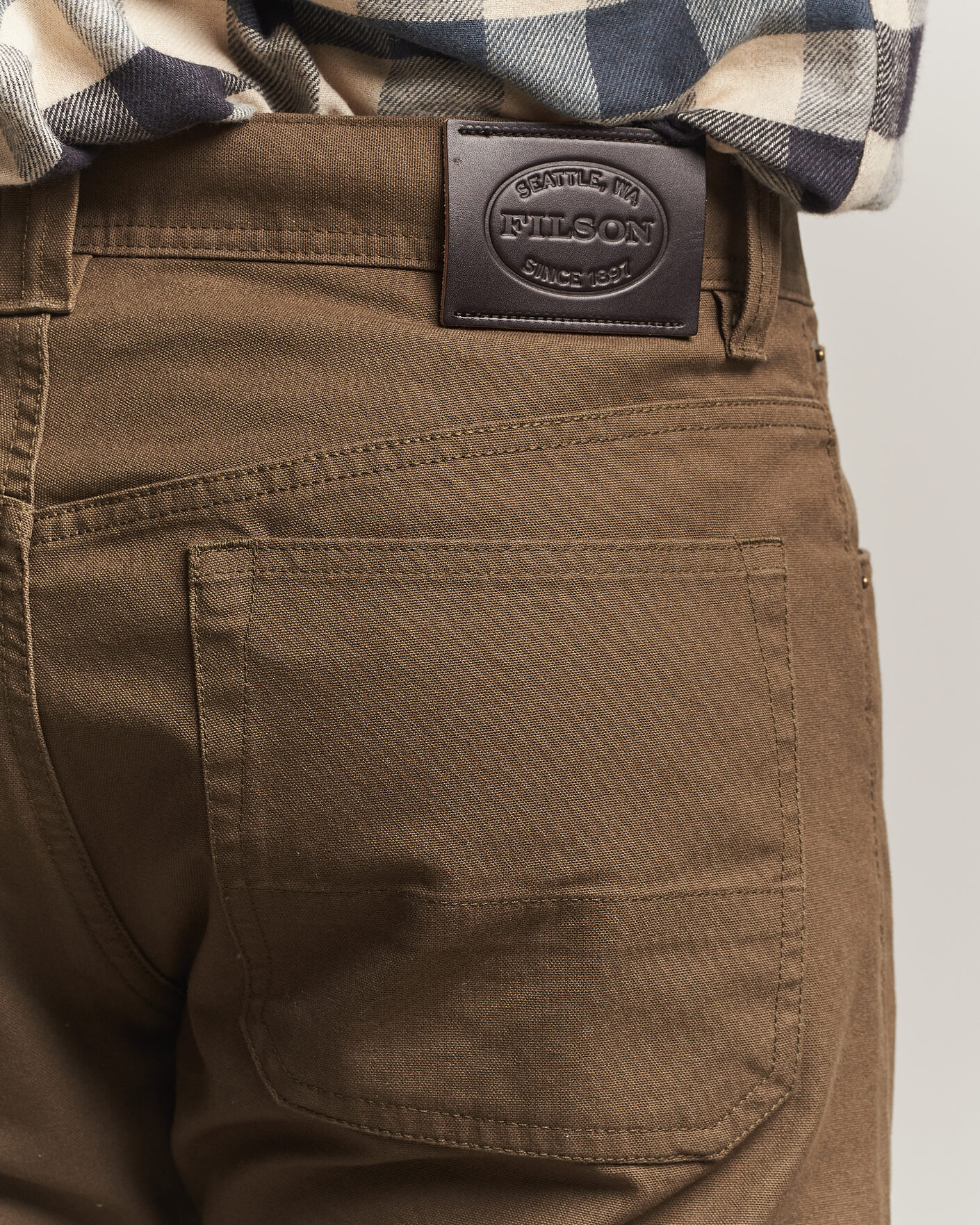 Herr | Byxor | Filson | Dry Tin 5-Pocket Pants Marsh Olive