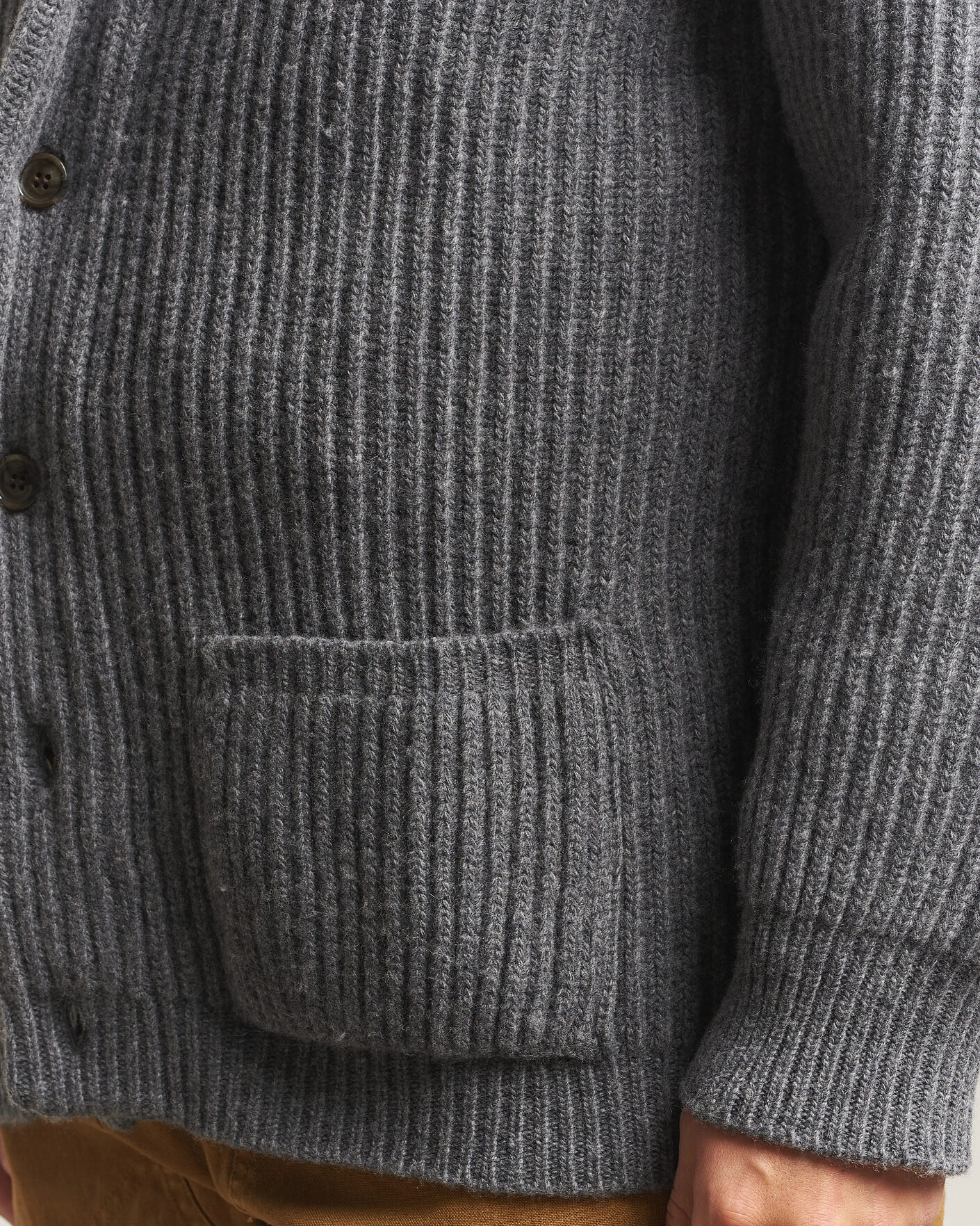 Herr | Tröjor | Filson | Bristol Cardigan Sweater Medium Grey Melange