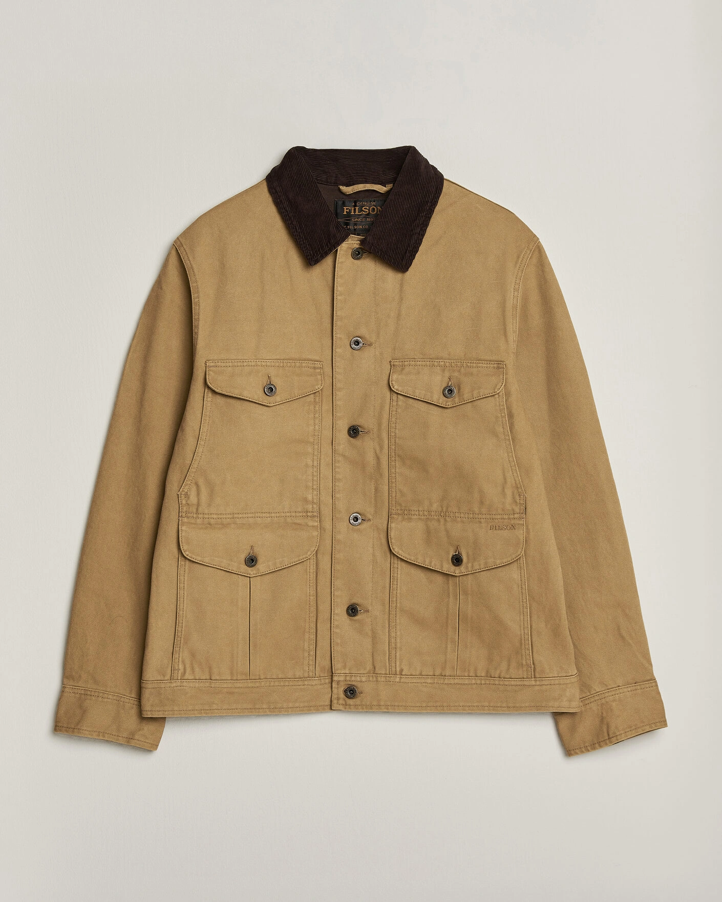 Herr | Jackor | Filson | Rustic Canvas Journeyman Canvas Jacket Antique Bronze