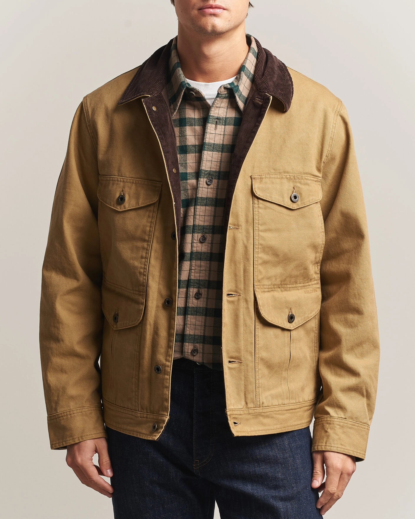 Herr | Jackor | Filson | Rustic Canvas Journeyman Canvas Jacket Antique Bronze