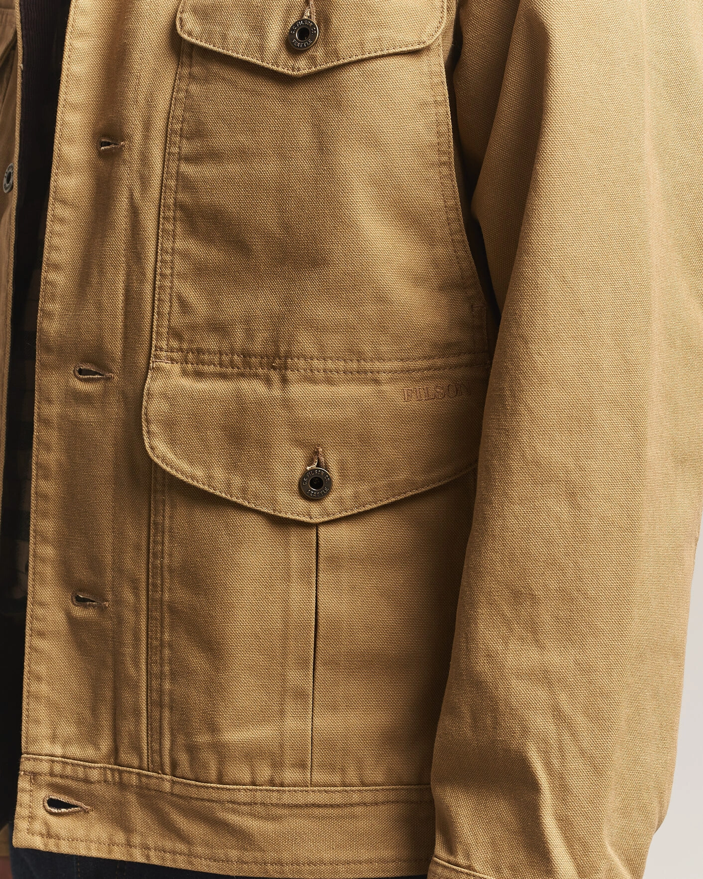 Herr | Jackor | Filson | Rustic Canvas Journeyman Canvas Jacket Antique Bronze