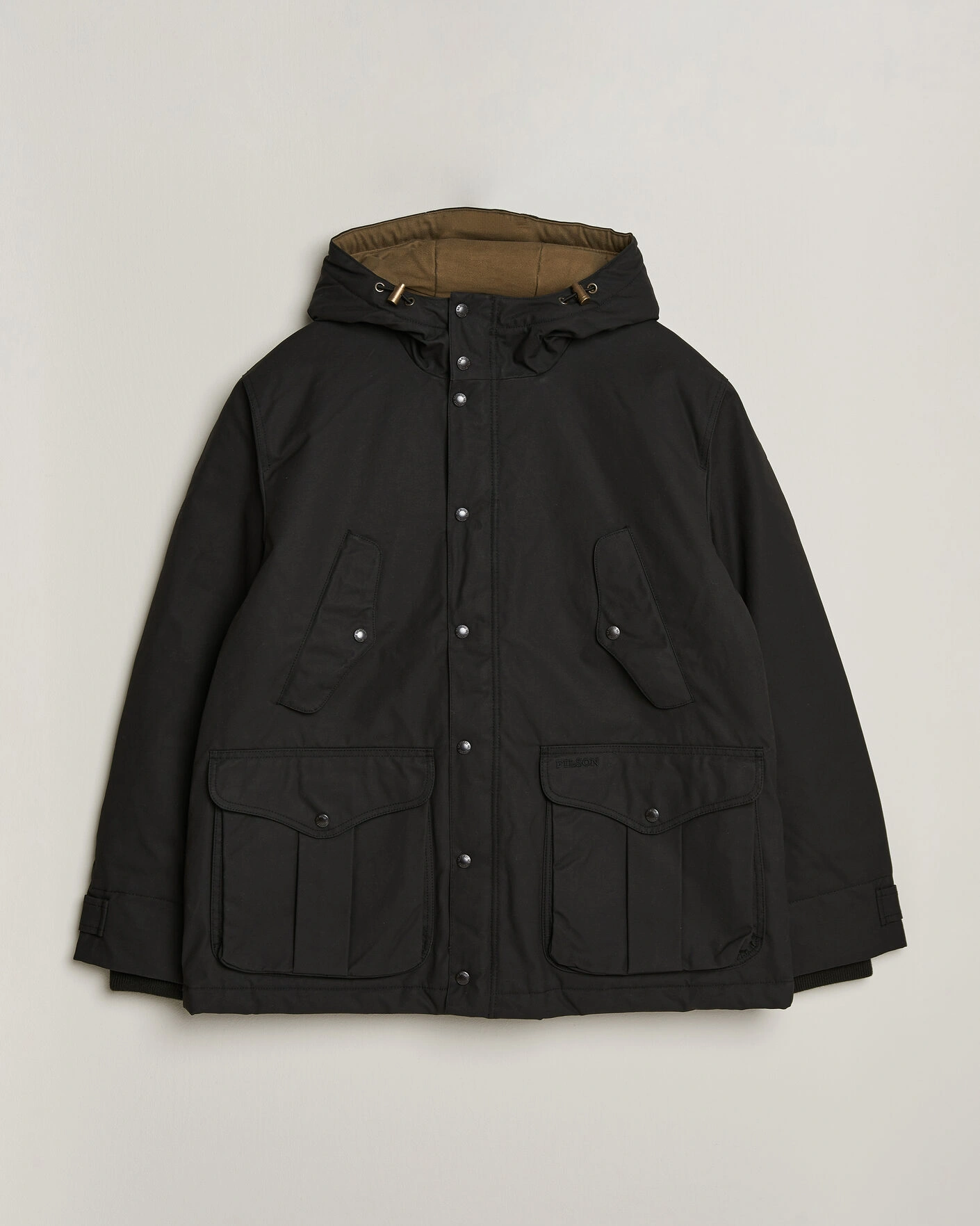 Herr | Jackor | Filson | Waxed Mountain Parka Black