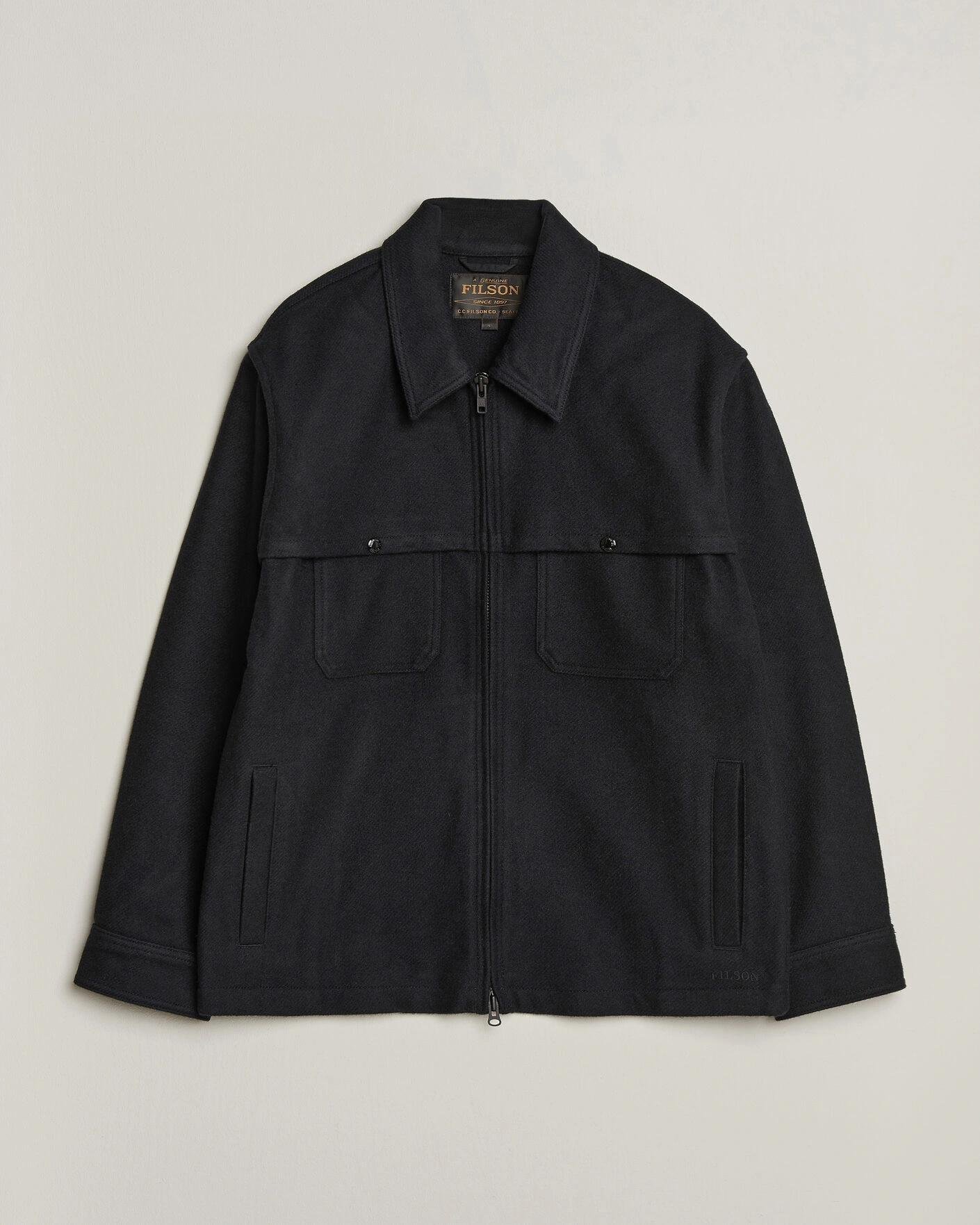 Herr | Jackor | Filson | Wool Cruiser Jac Shirt Dark Navy