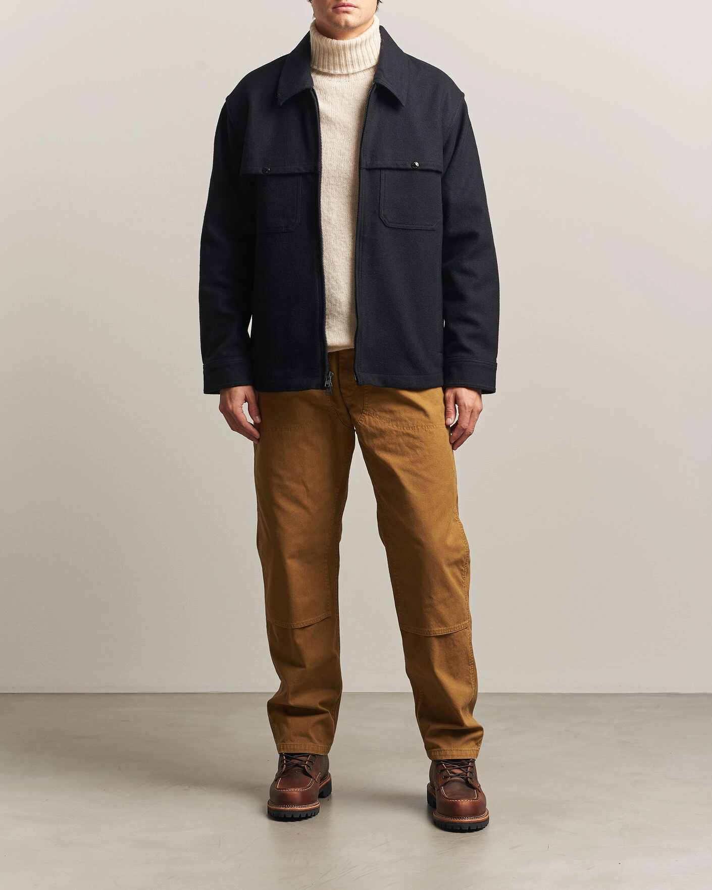 Herr | Jackor | Filson | Wool Cruiser Jac Shirt Dark Navy