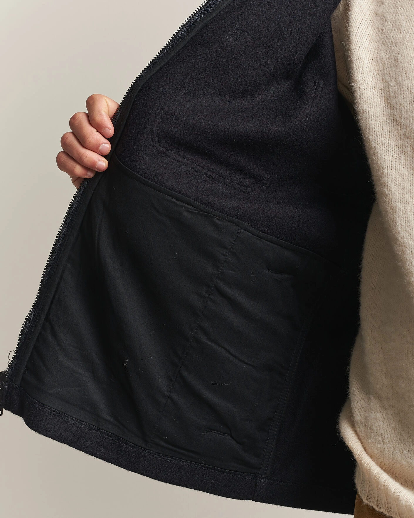 Herr | Jackor | Filson | Wool Cruiser Jac Shirt Dark Navy