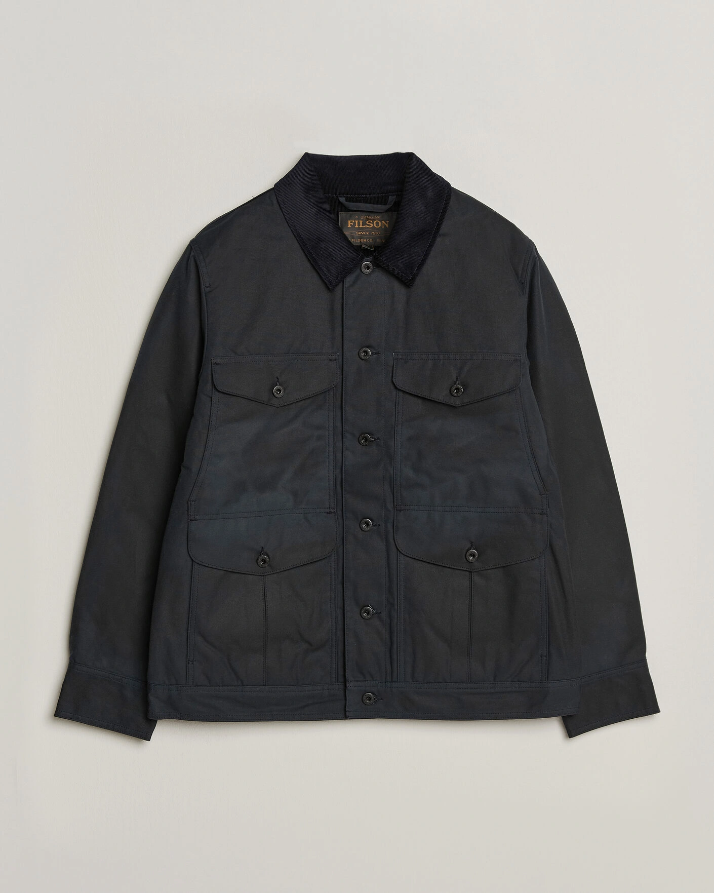Herr | Jackor | Filson | Journeyman Cotton Shelter Cloth Jacket Harbor Blue