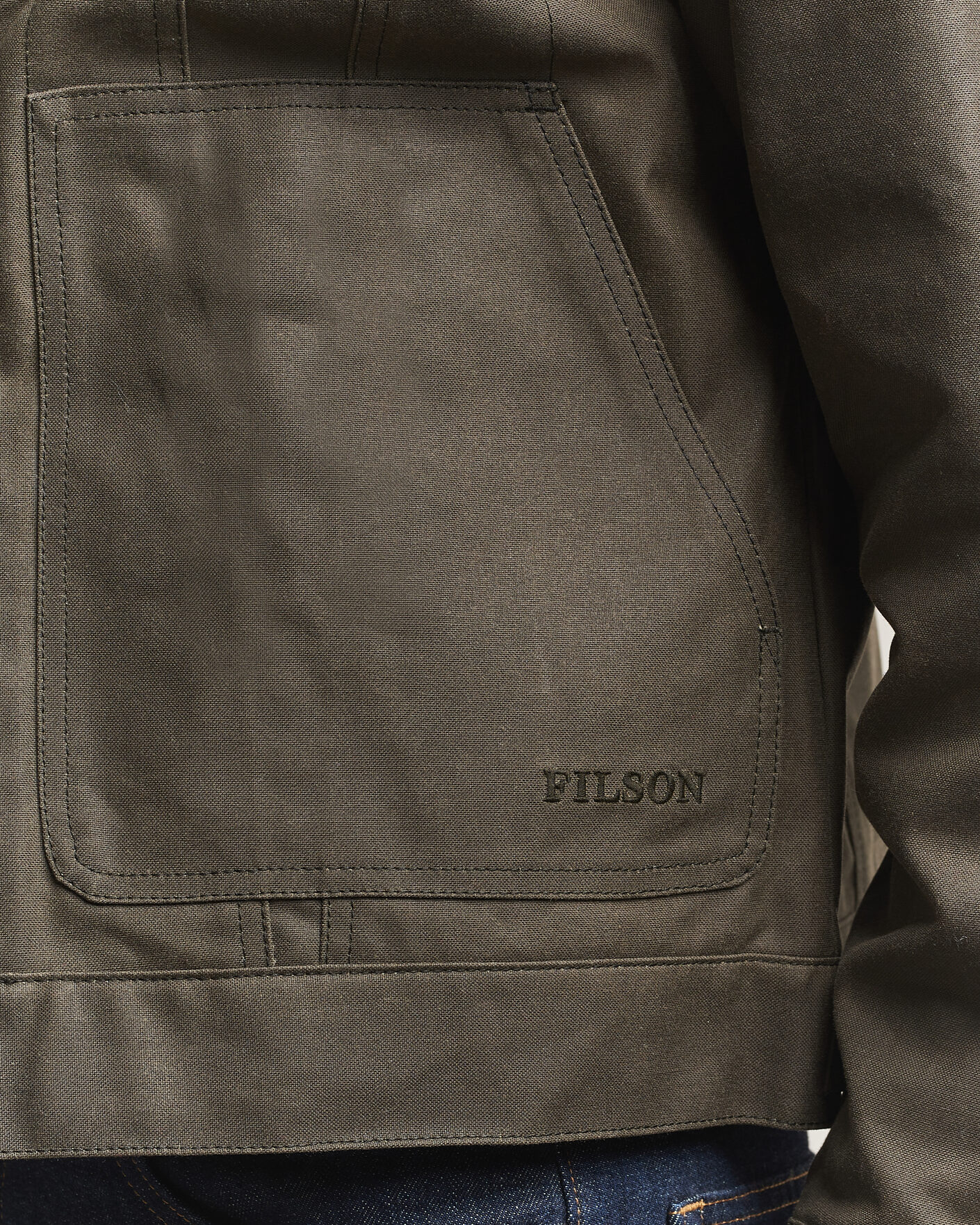Herr | Jackor | Filson | Short Lined Tin Cloth Cruiser Beluga