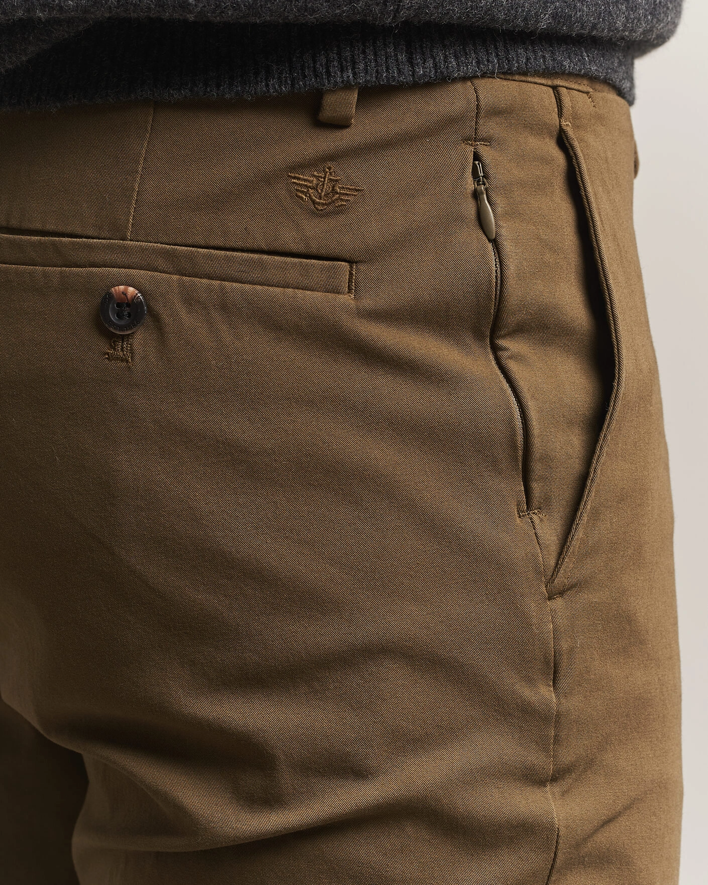 Herr | Byxor | Dockers | Cotton Slim Chino Dark Moss