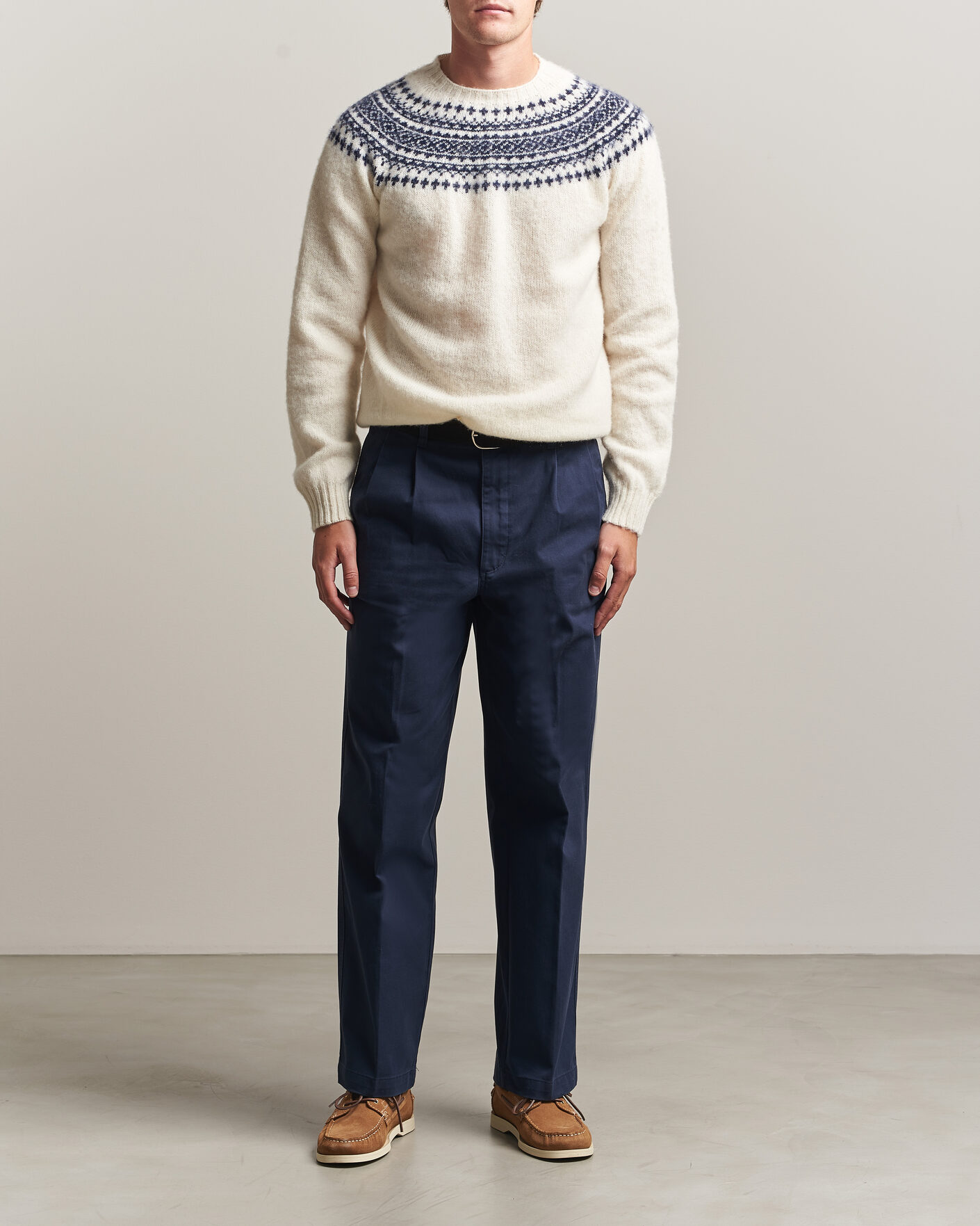 Herr | Byxor | Dockers | Original Pleated Chino Loose Navy